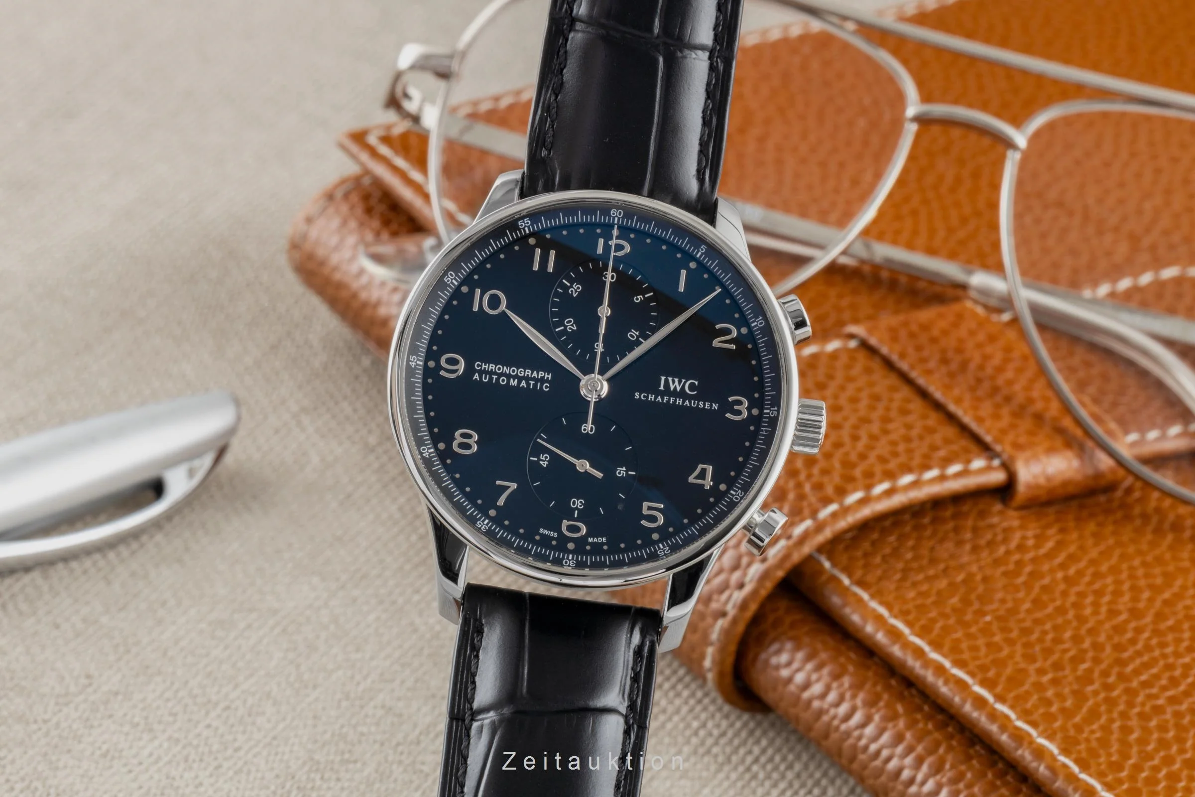 IWC Portugieser chronograph steel automatic men's watch IW371447 LP: 9100EUR  [2600367] - Image 2