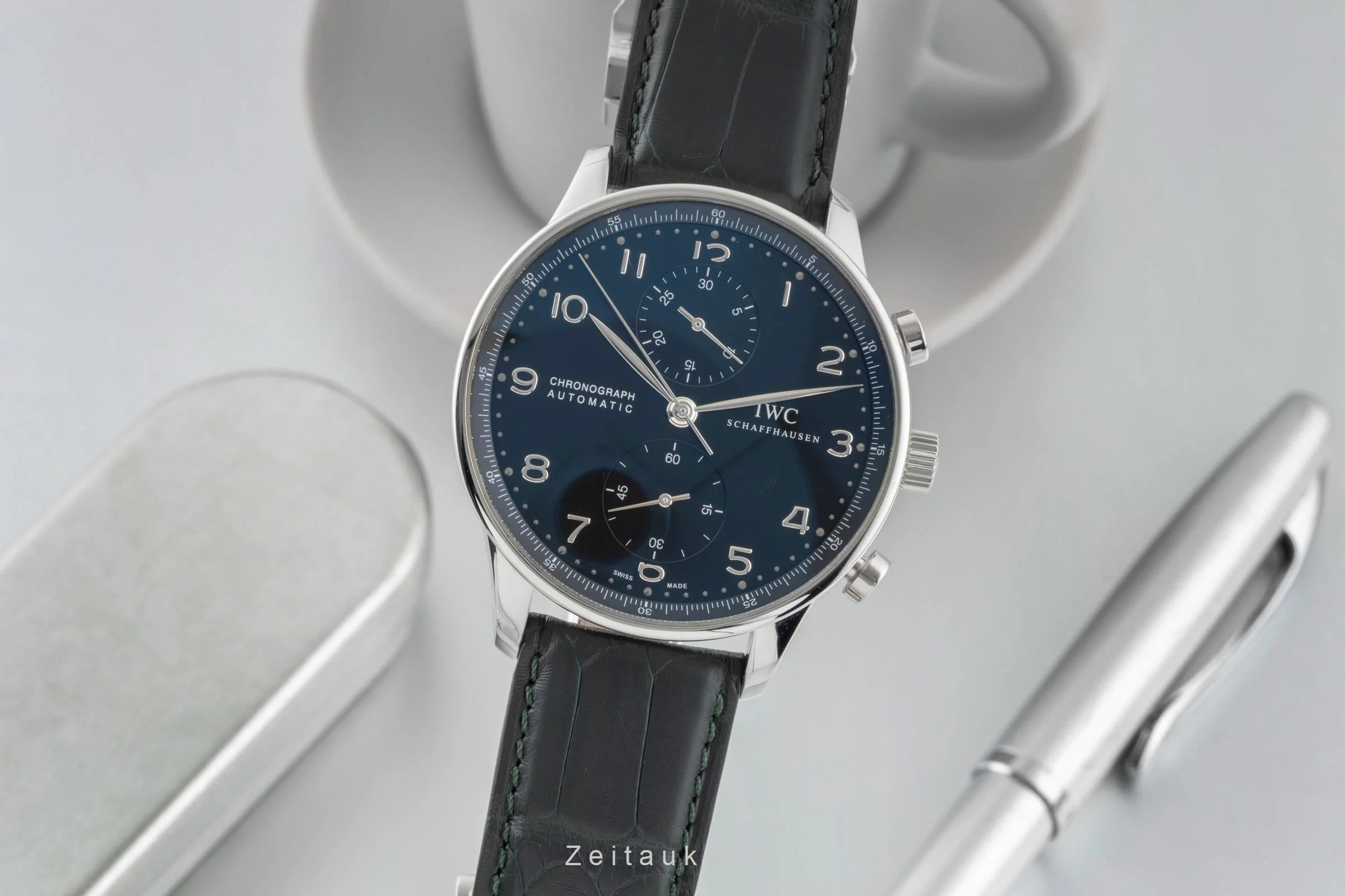 IWC Portugieser chronograph steel automatic men's watch IW371447 LP: 9100EUR  [2600823] - Image 2