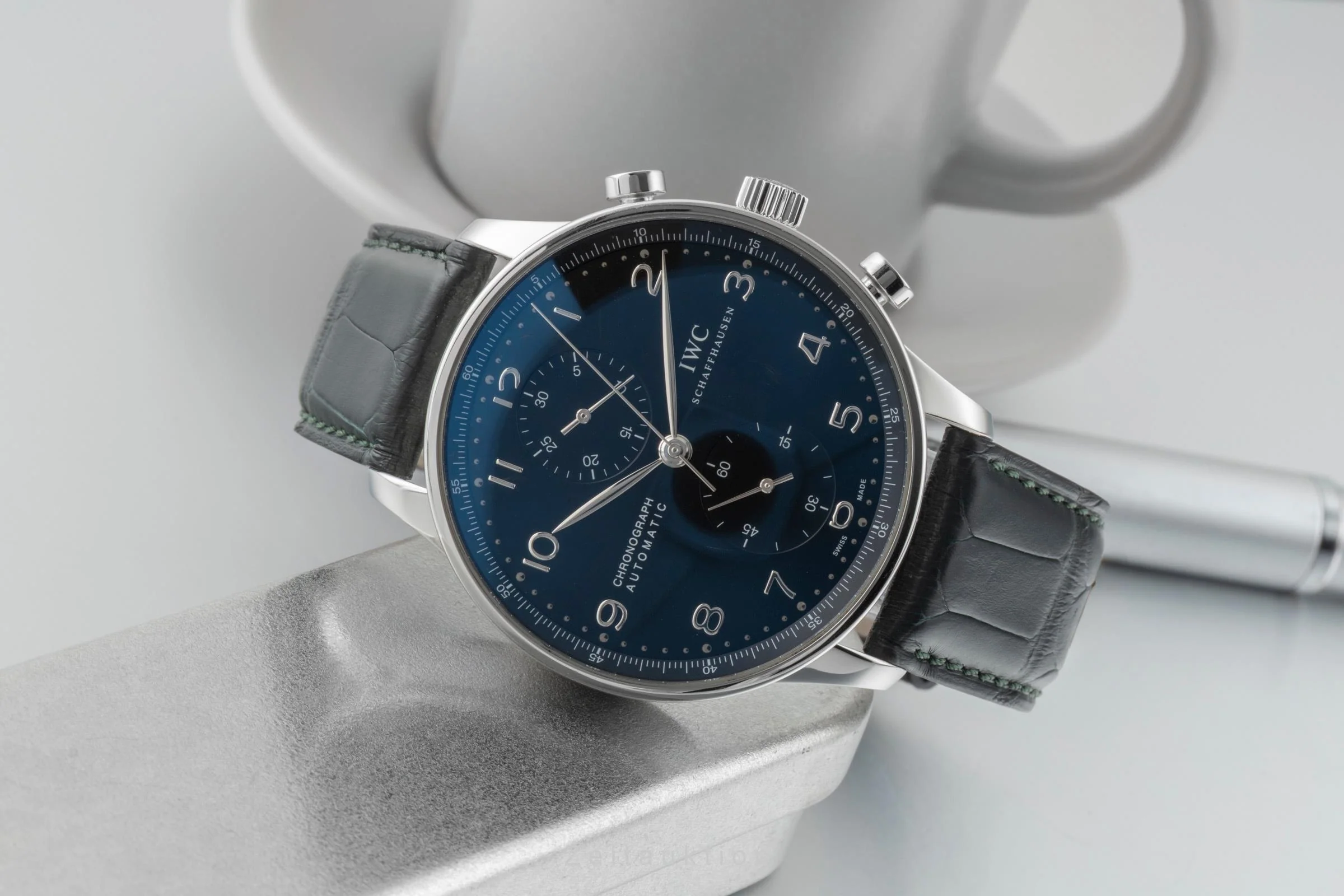IWC Portugieser chronograph steel automatic men's watch IW371447 LP: 9100EUR  [2600823] - Image 3