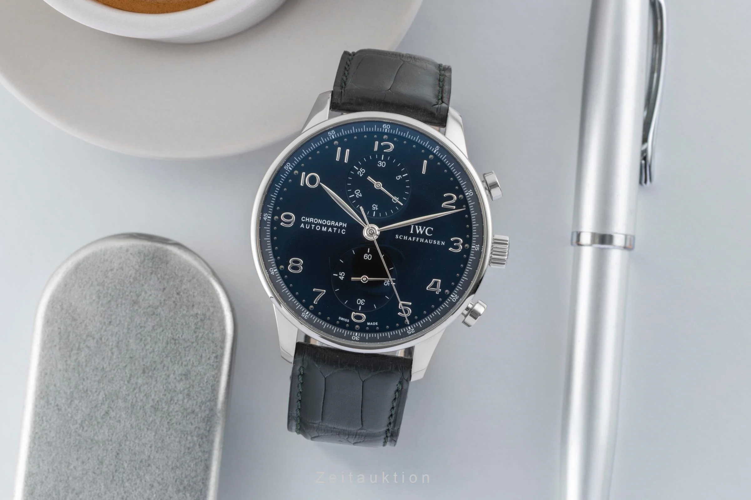 IWC Portugieser chronograph steel automatic men's watch IW371447 LP: 9100EUR  [2600823] - Image 4