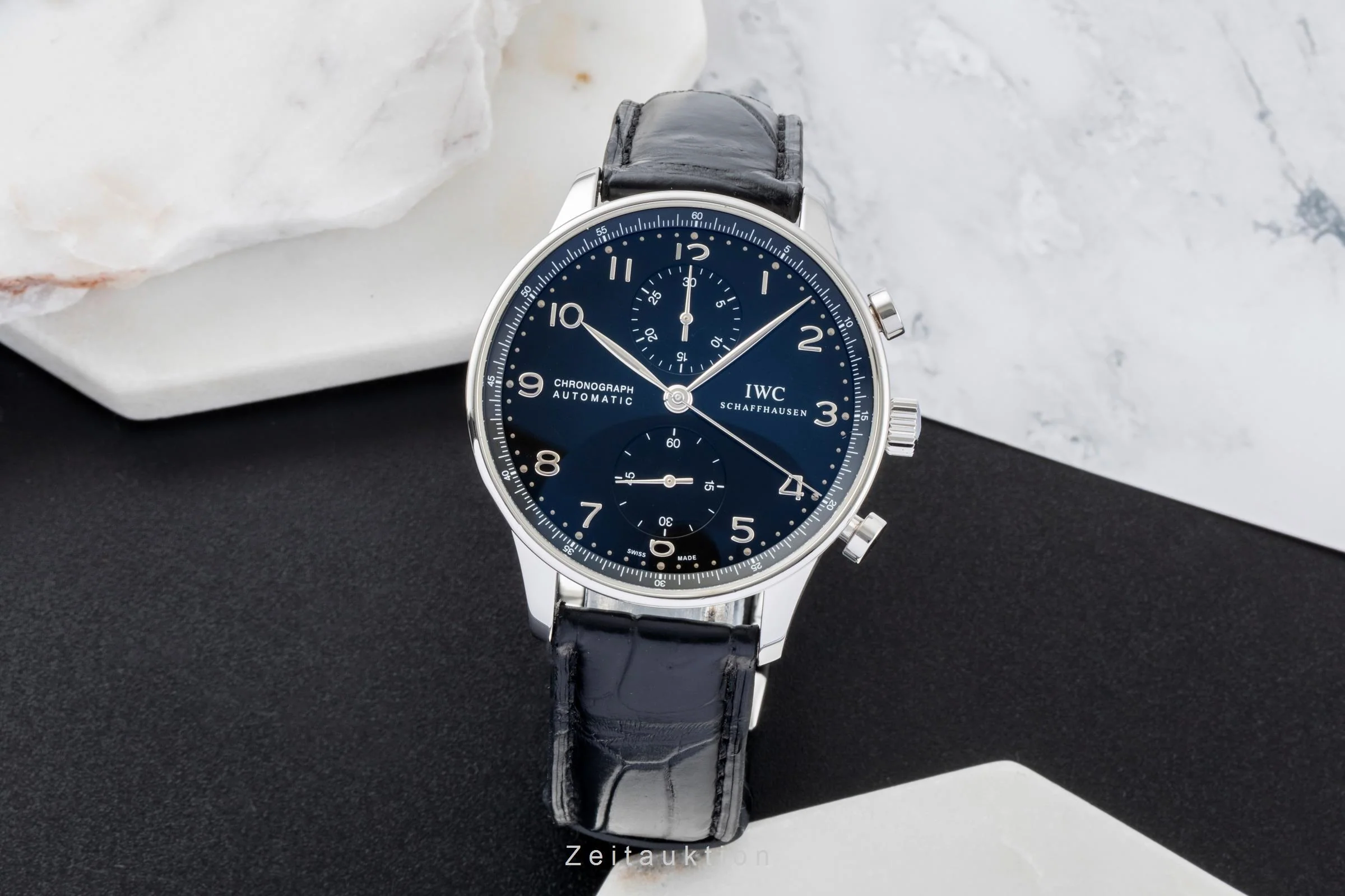 IWC Portugieser chronograph steel automatic men's watch IW371447 LP: 9100EUR  [2600933] - Image 4