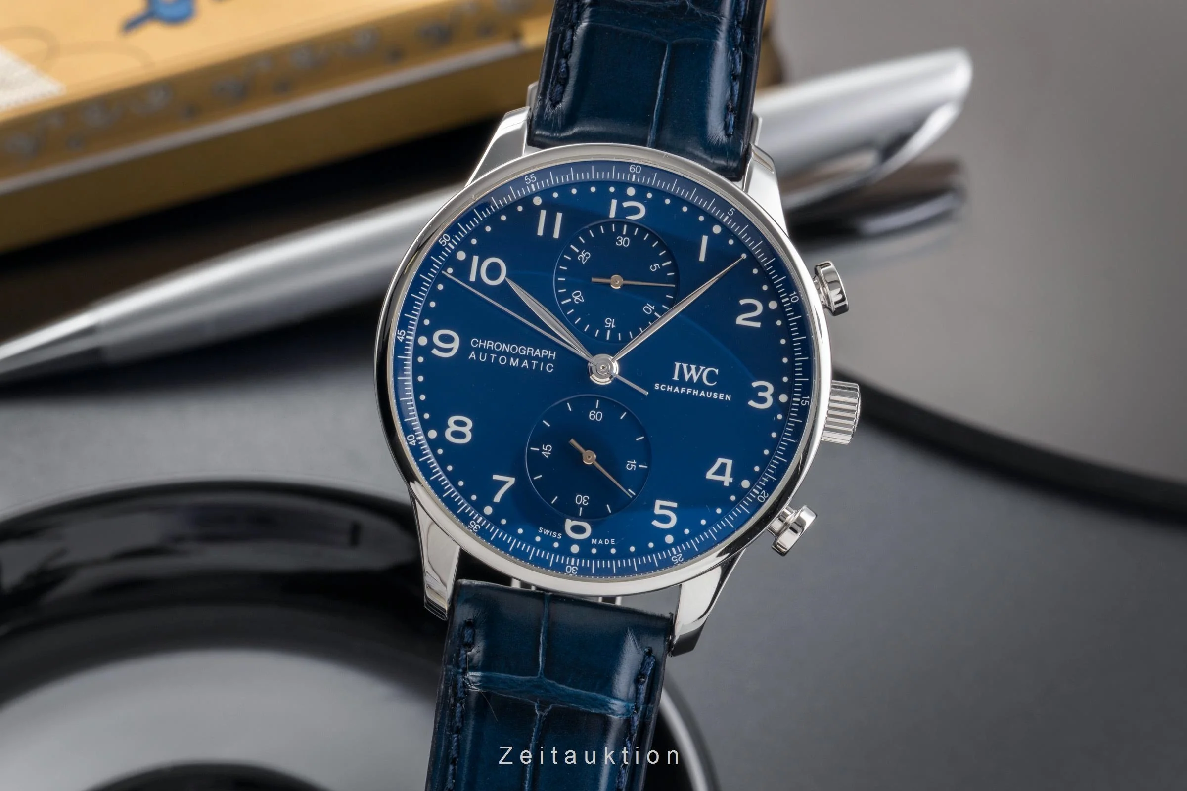 IWC Portugieser chronograph steel automatic men's watch IW371601 LP: 9100EUR Limited  [2502915] - Image 2