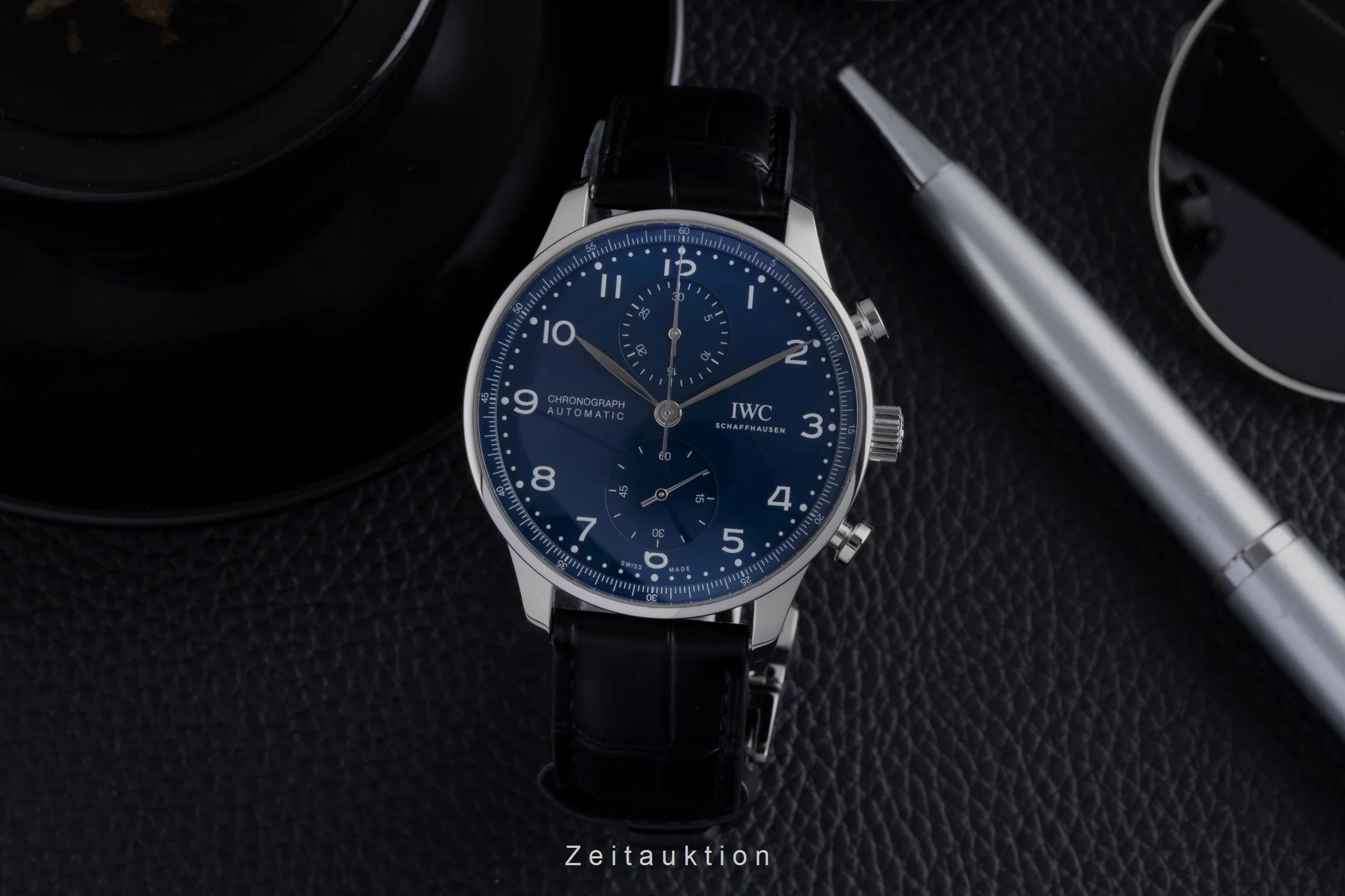 IWC Portugieser chronograph steel automatic men's watch IW371601 LP: 9100EUR Limited  [2600366] - Image 4