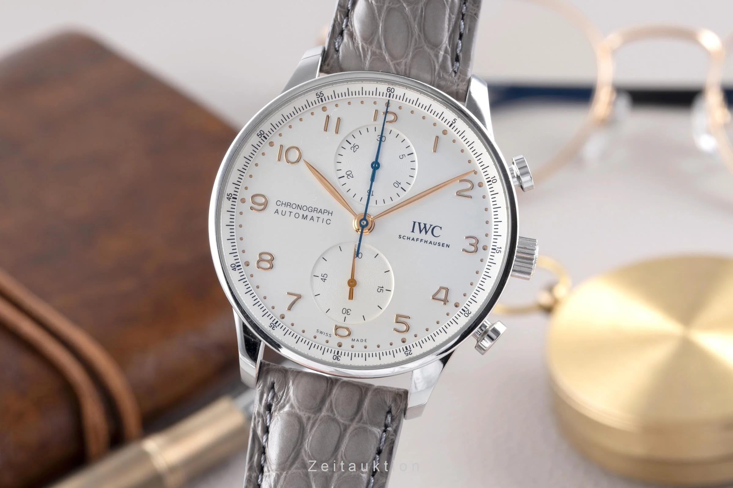 IWC Portugieser chronograph steel automatic men's watch IW371604 LP: 9100EUR  [2507377] - Image 2