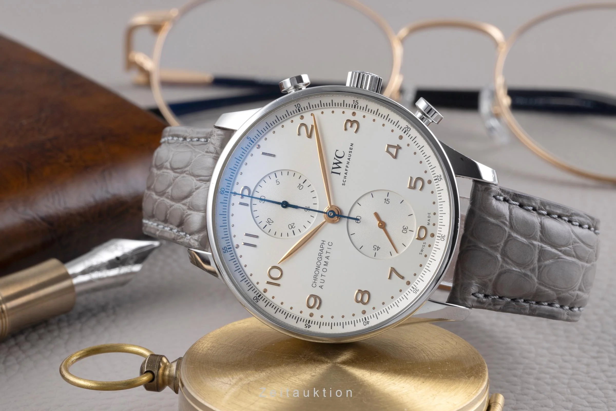 IWC Portugieser chronograph steel automatic men's watch IW371604 LP: 9100EUR  [2507377] - Image 3