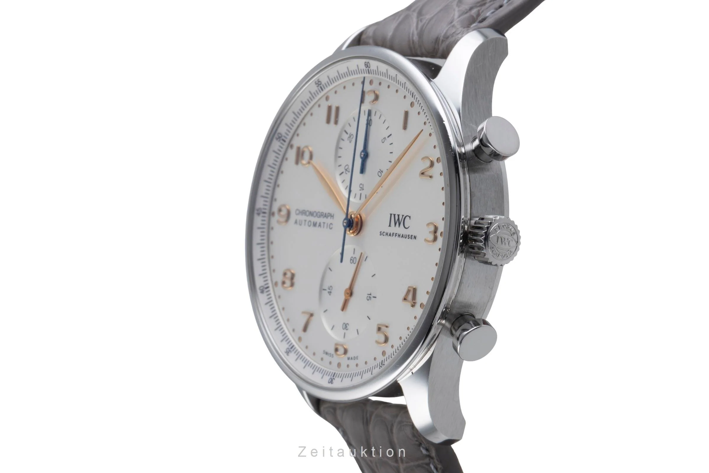 IWC Portugieser chronograph steel automatic men's watch IW371604 LP: 9100EUR  [2507377] - Image 7