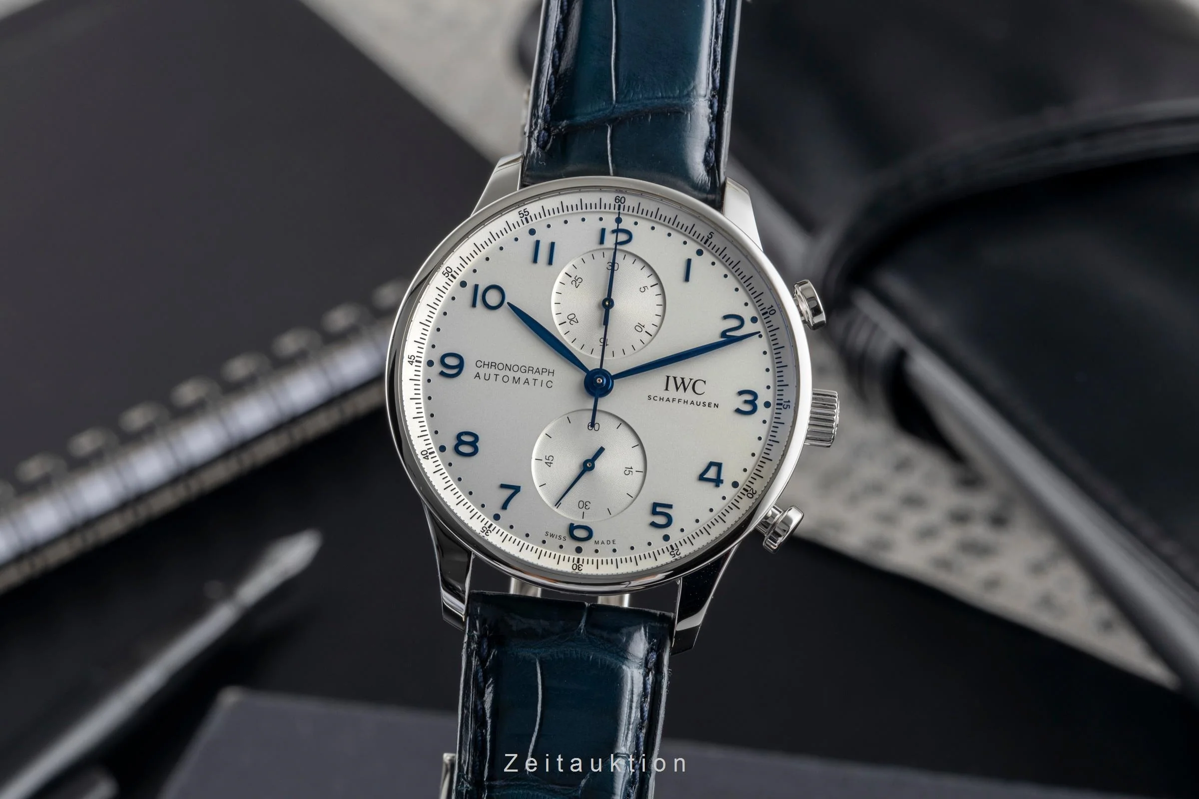 IWC Portugieser chronograph steel automatic men's watch IW371605 LP: 9100EUR  [2503100] - Image 2