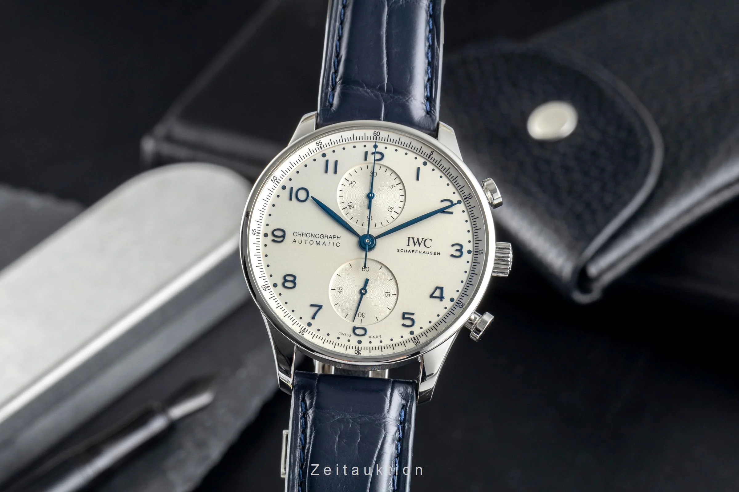 IWC Portugieser chronograph steel automatic men's watch IW371605  [2504412] - Image 2