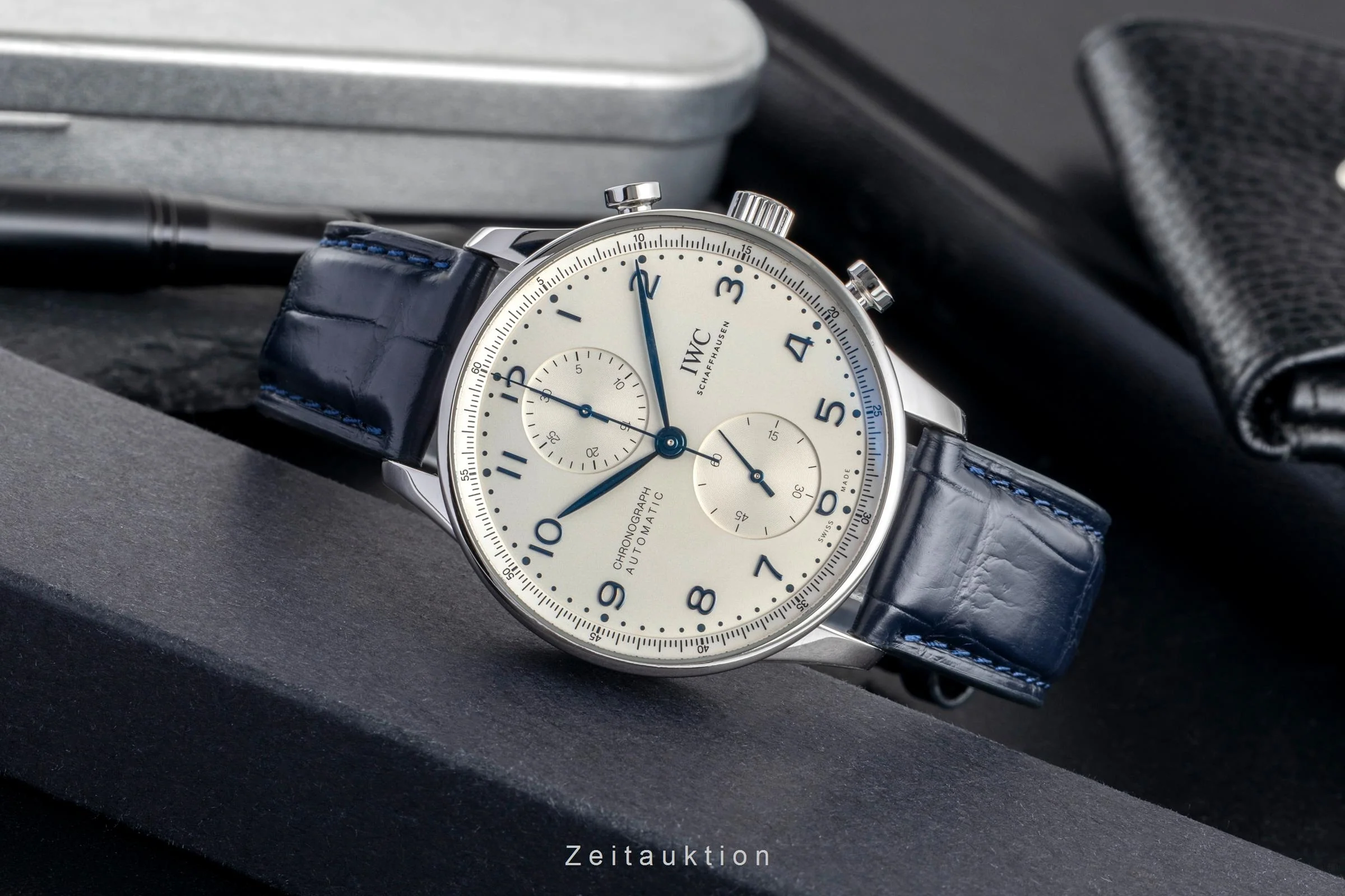 IWC Portugieser chronograph steel automatic men's watch IW371605  [2504412] - Image 3