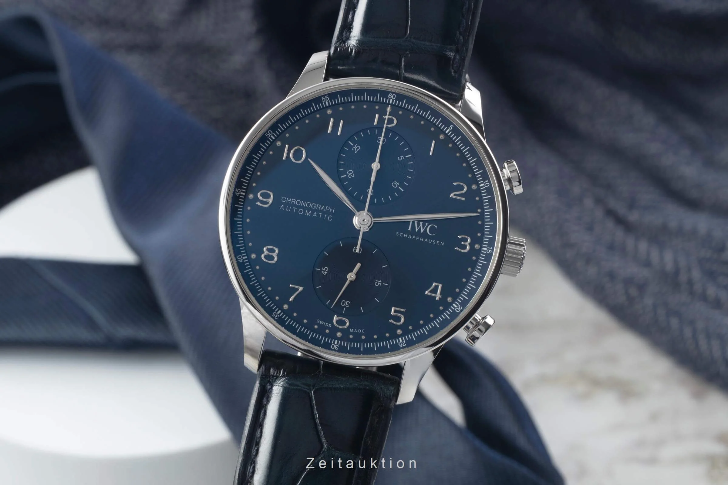 IWC Portugieser chronograph steel automatic men's watch IW371606 LP: 9100EUR  [2501242] - Image 2