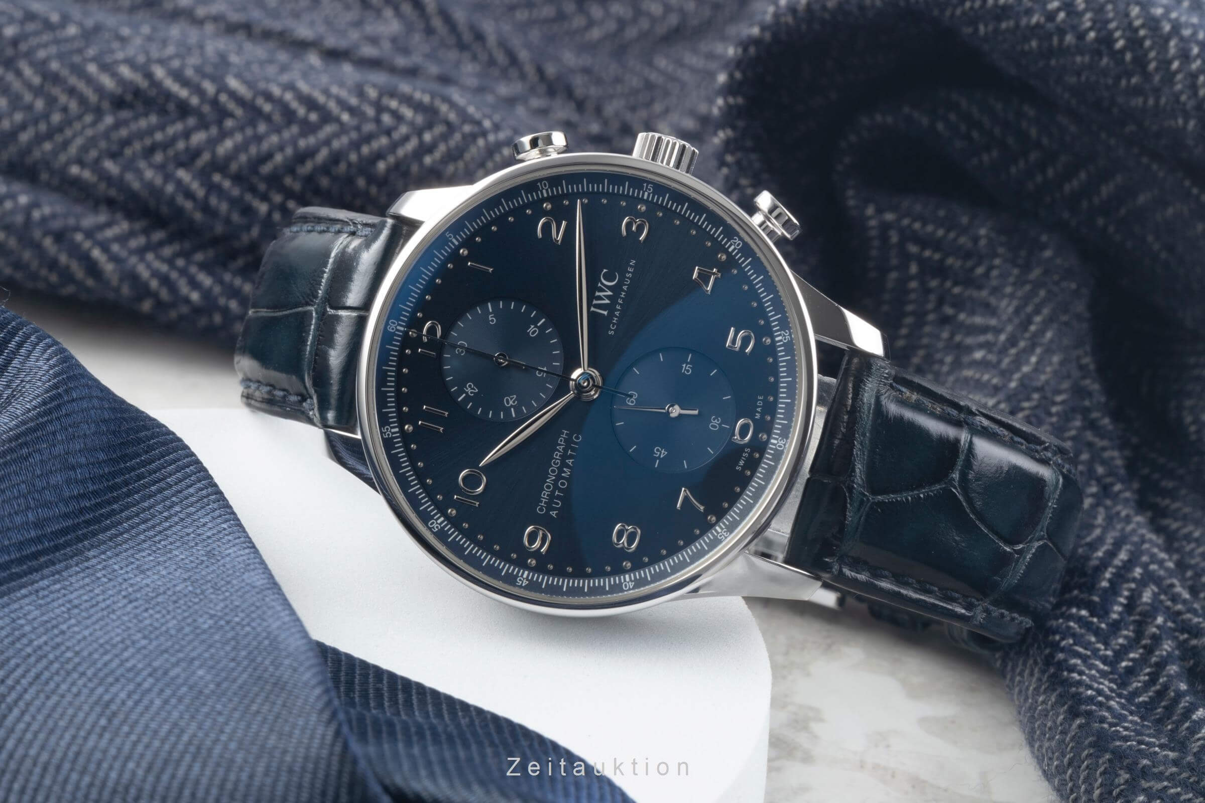 IWC Portugieser chronograph steel automatic men's watch IW371606 LP: 9100EUR  [2501242] - Image 3