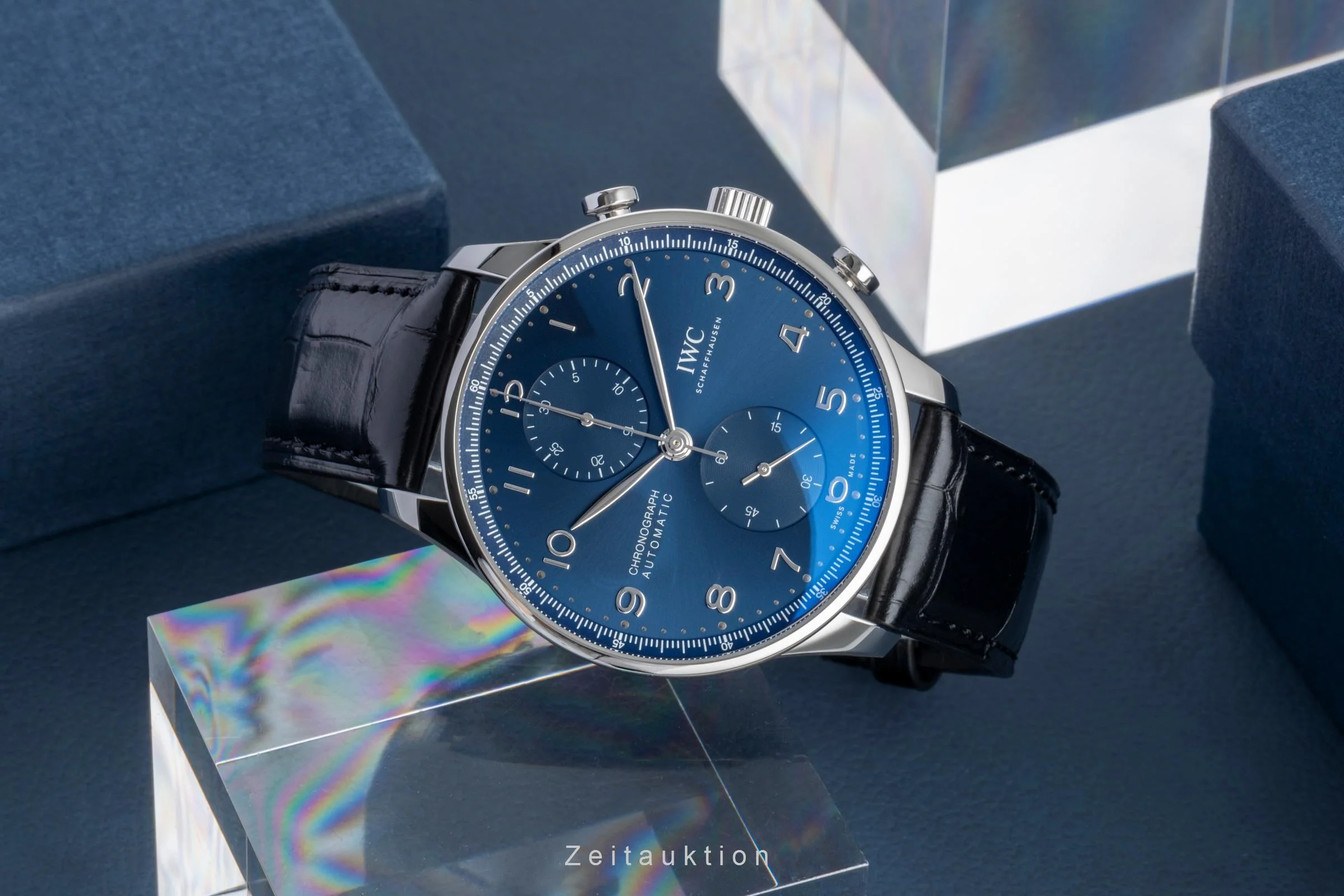 IWC Portugieser chronograph steel automatic men's watch IW371606 LP: 9100EUR  [2600329] - Image 3