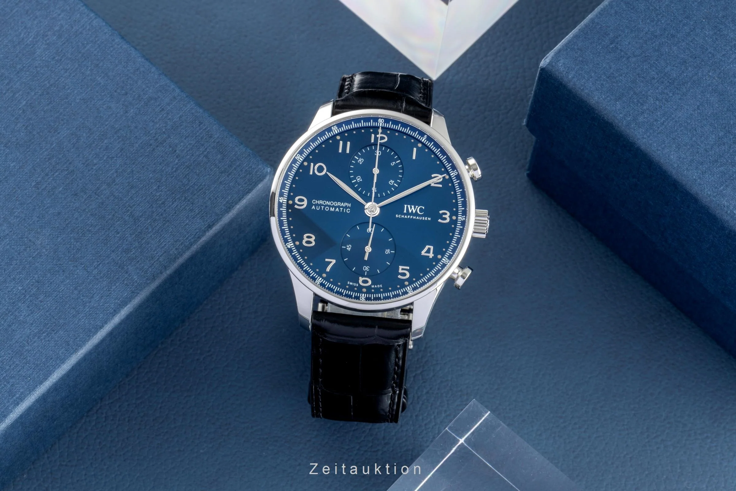 IWC Portugieser chronograph steel automatic men's watch IW371606 LP: 9100EUR  [2600329] - Image 4