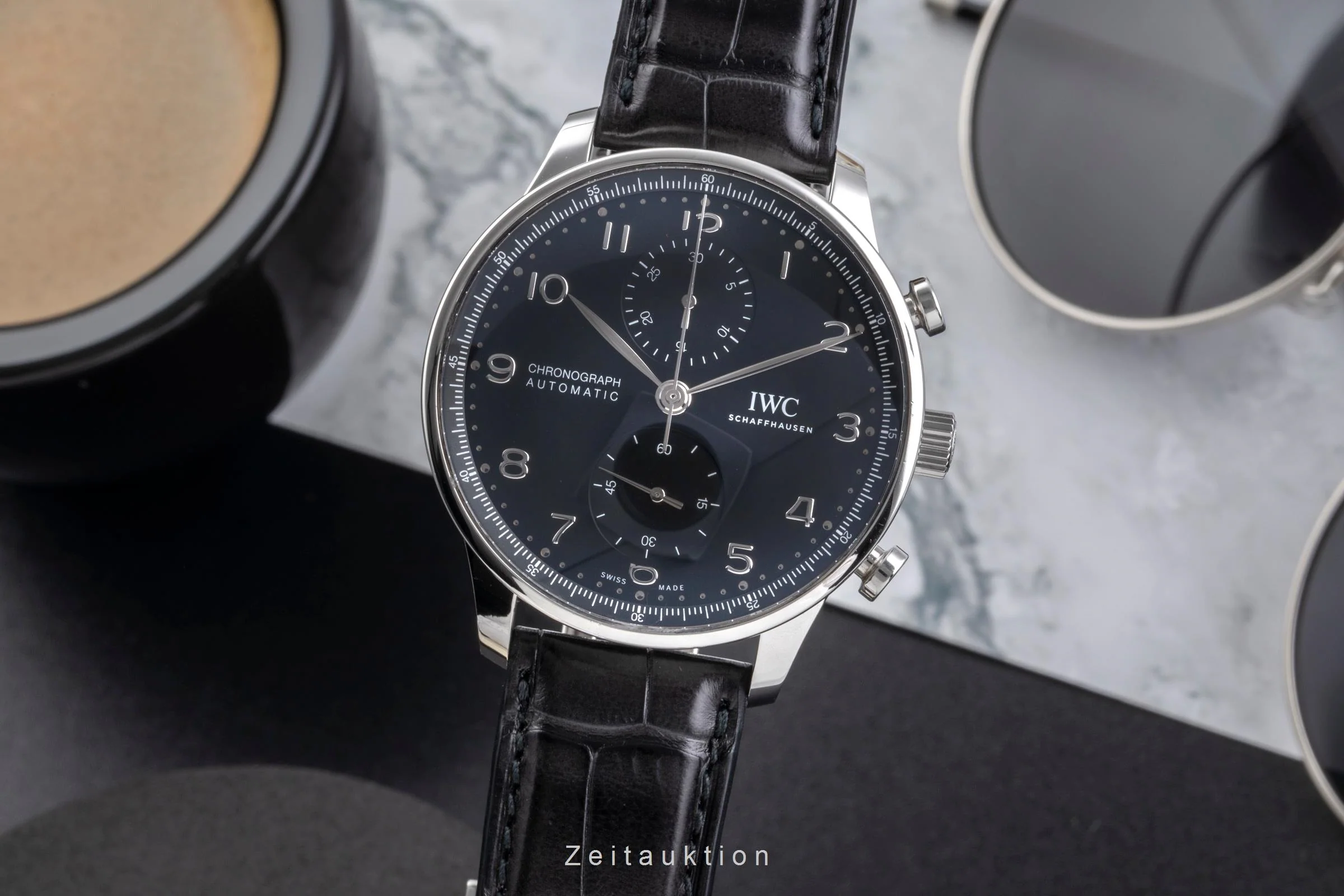 IWC Portugieser chronograph steel automatic men's watch IW371609 LP: 9100EUR  [2504617] - Image 2