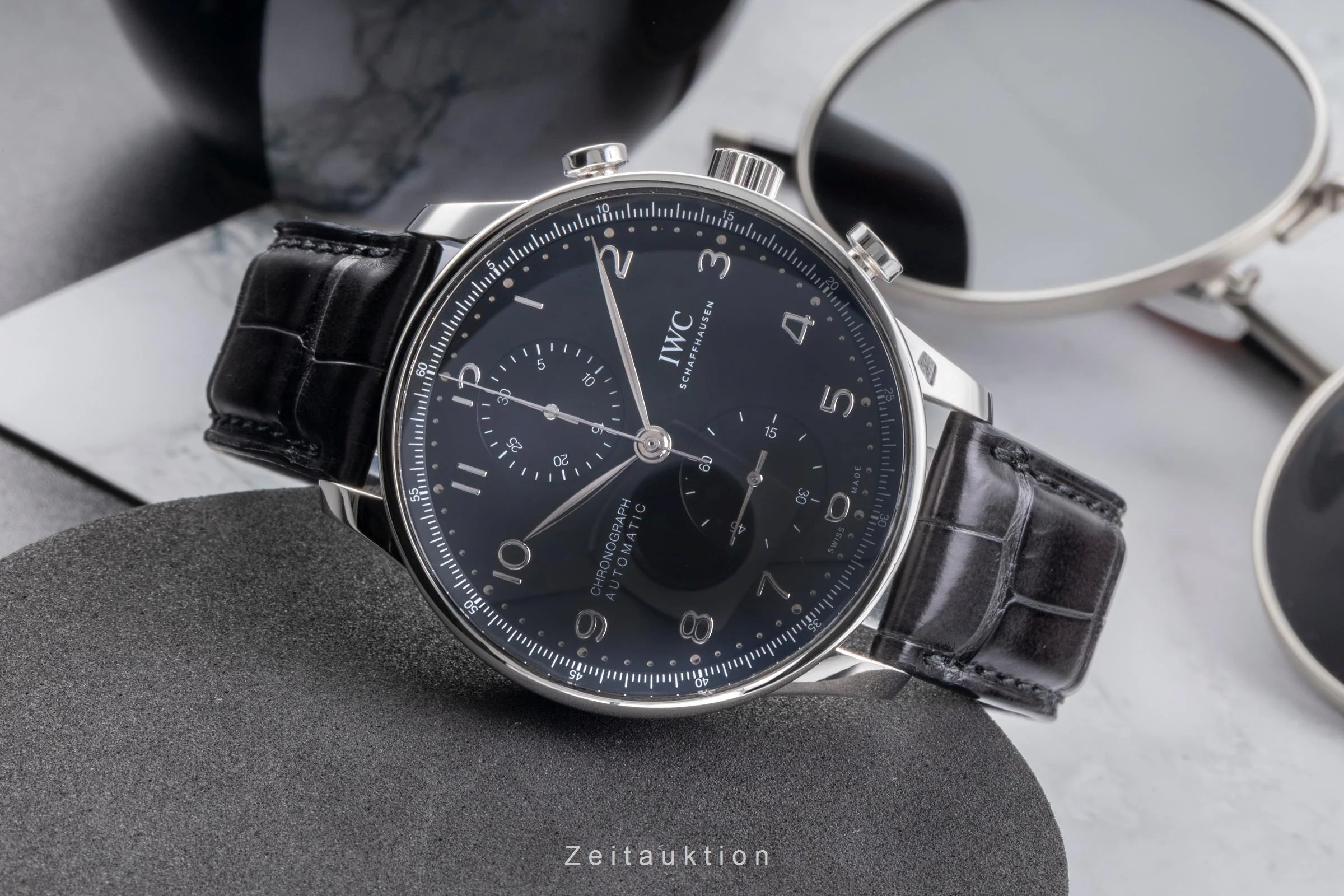 IWC Portugieser chronograph steel automatic men's watch IW371609 LP: 9100EUR  [2504617] - Image 3