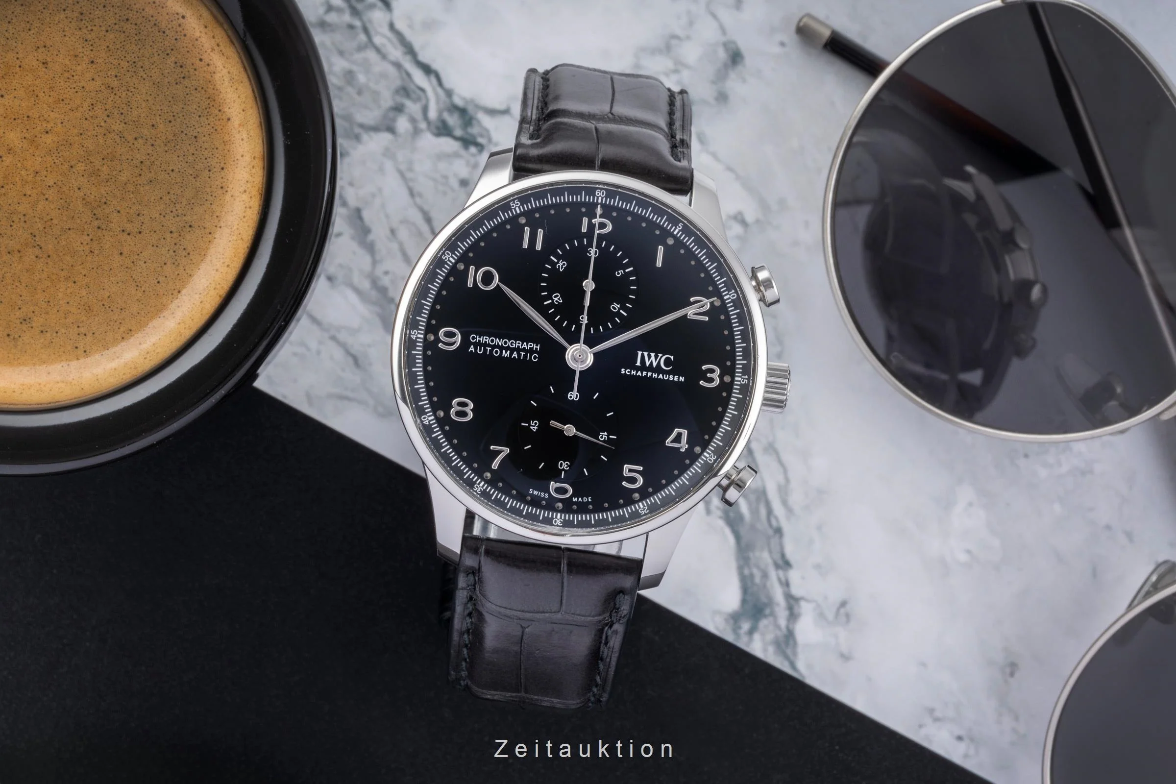 IWC Portugieser chronograph steel automatic men's watch IW371609 LP: 9100EUR  [2504617] - Image 4