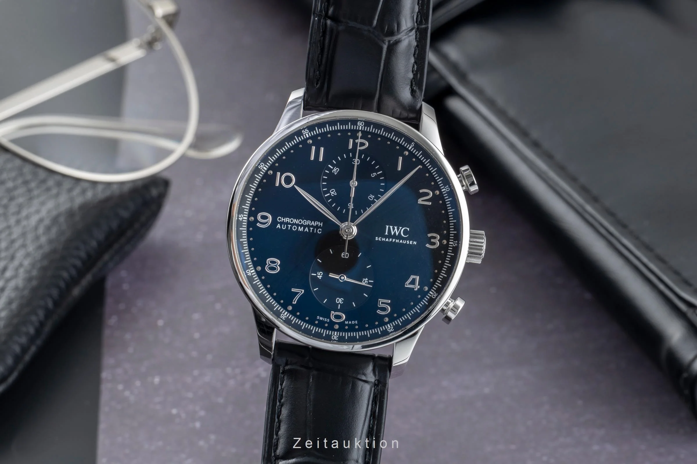 IWC Portugieser chronograph steel automatic men's watch IW371609  [2504653] - Image 2