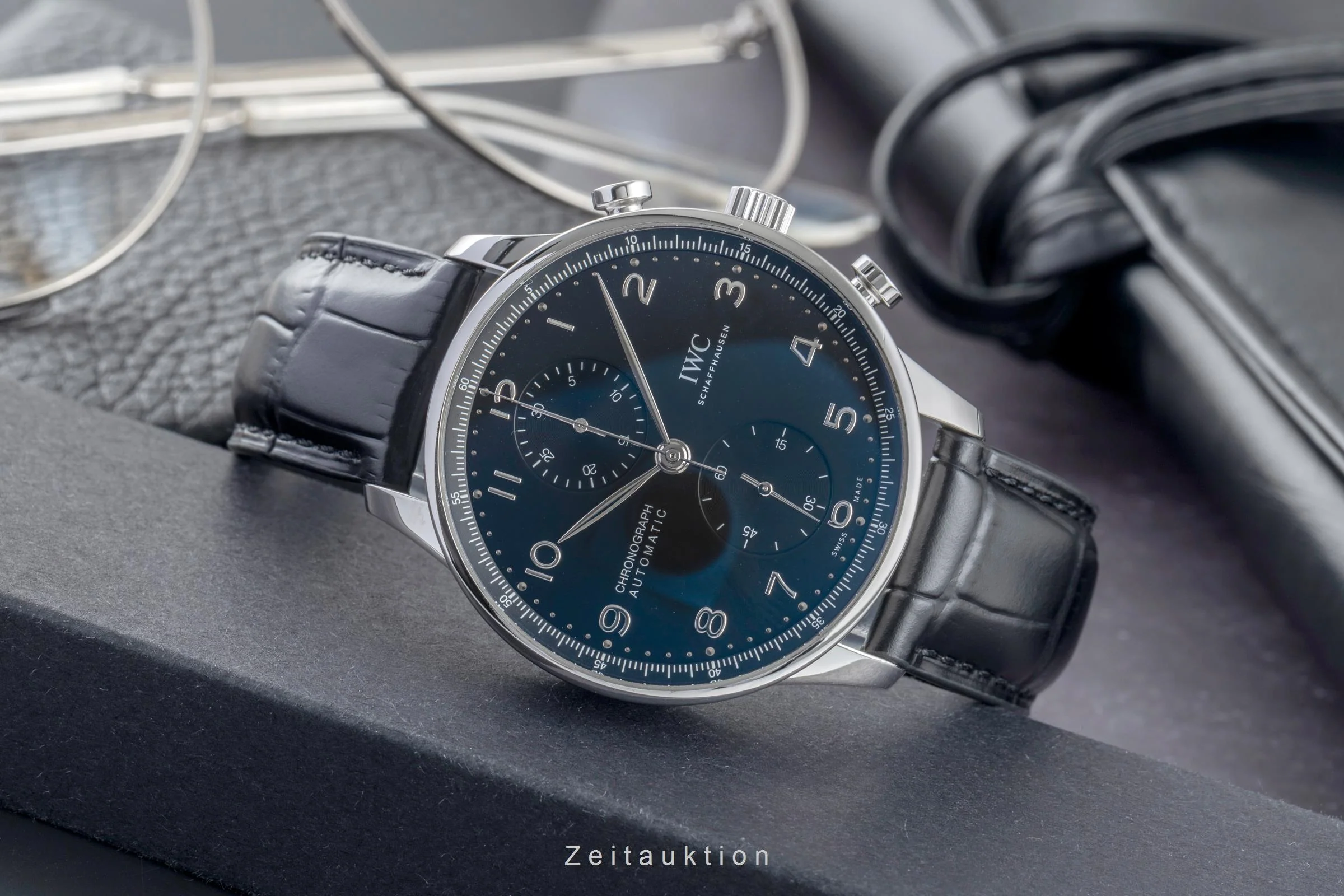 IWC Portugieser chronograph steel automatic men's watch IW371609  [2504653] - Image 3
