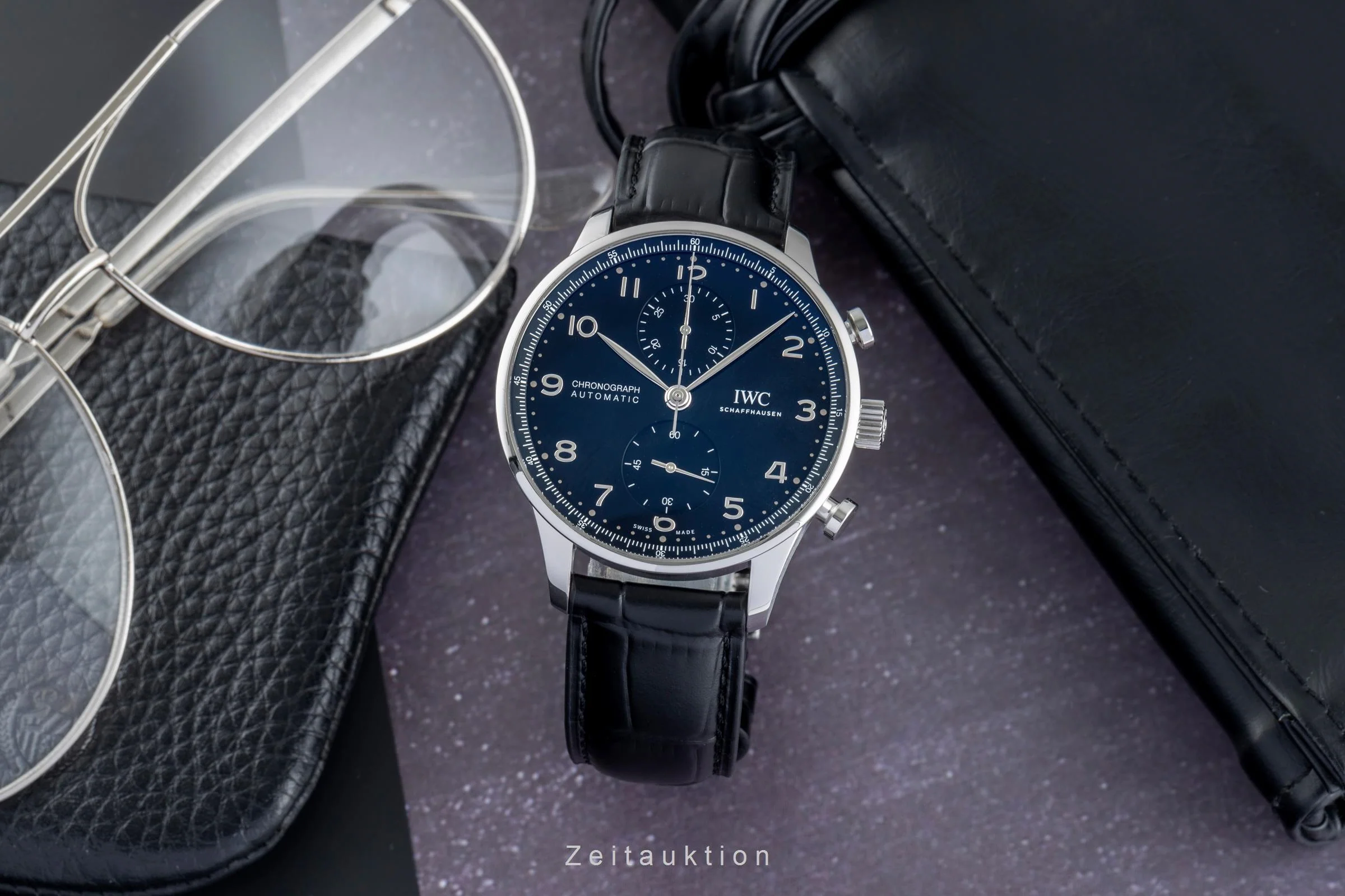 IWC Portugieser chronograph steel automatic men's watch IW371609  [2504653] - Image 4