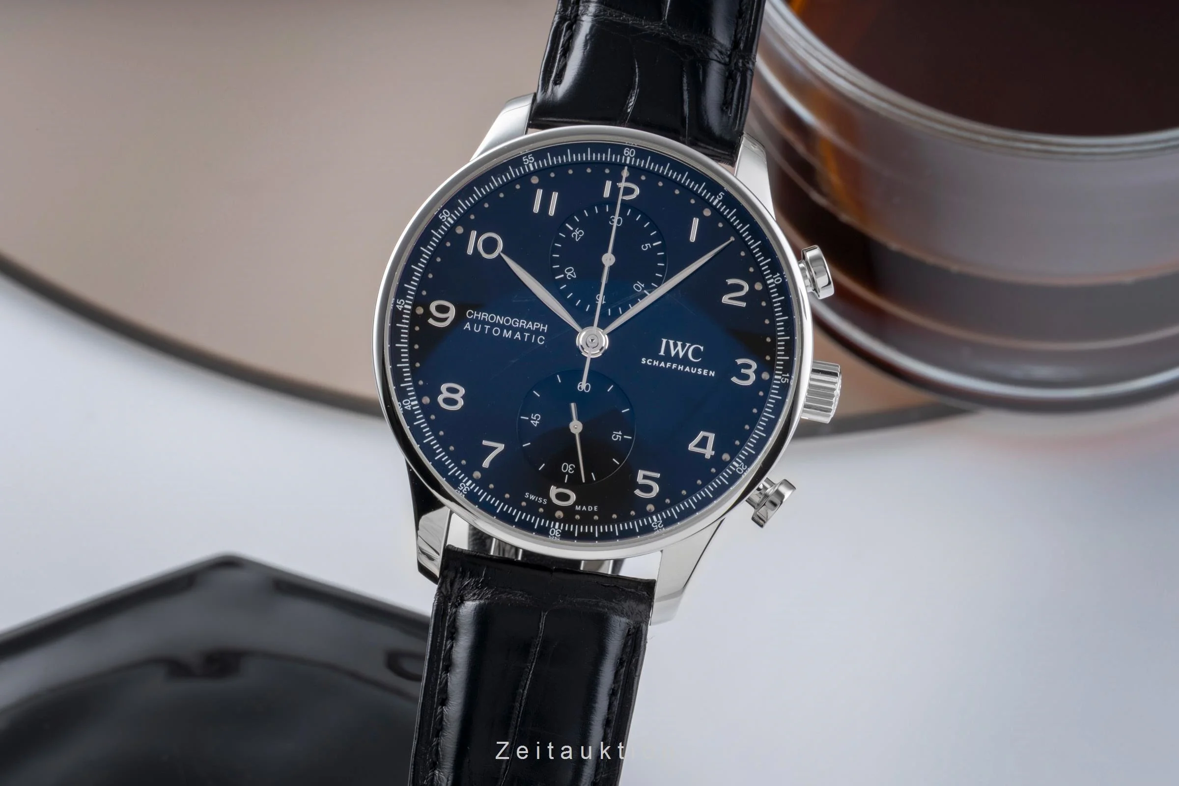IWC Portugieser chronograph steel automatic men's watch IW371609 LP: 9100EUR  [2505891] - Image 2