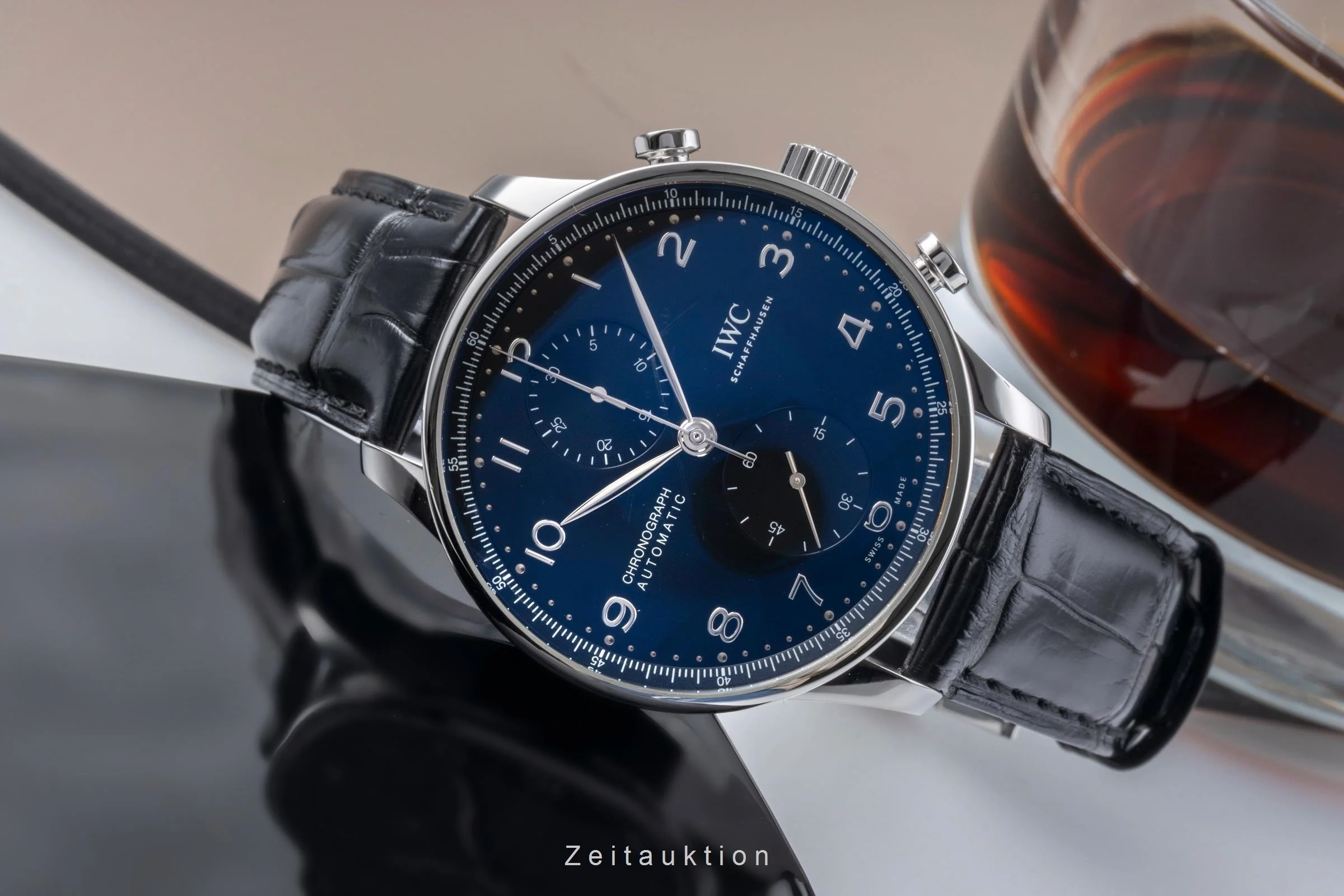 IWC Portugieser chronograph steel automatic men's watch IW371609 LP: 9100EUR  [2505891] - Image 3