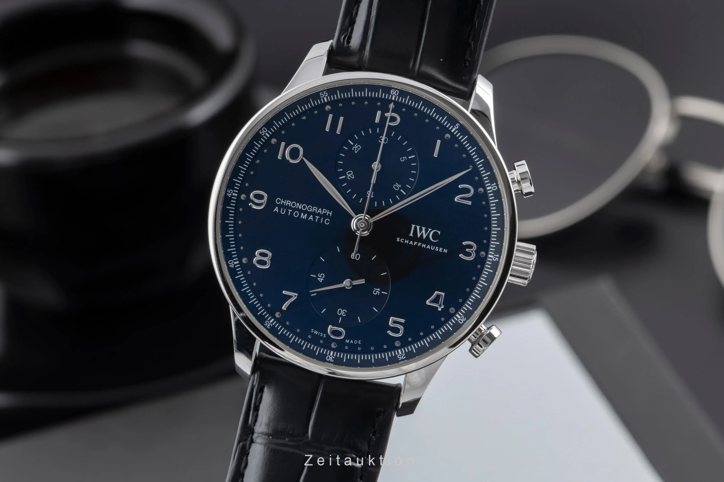 IWC Portugieser chronograph steel automatic men's watch IW371609 LP: 9100EUR  [2506663] - Image 2