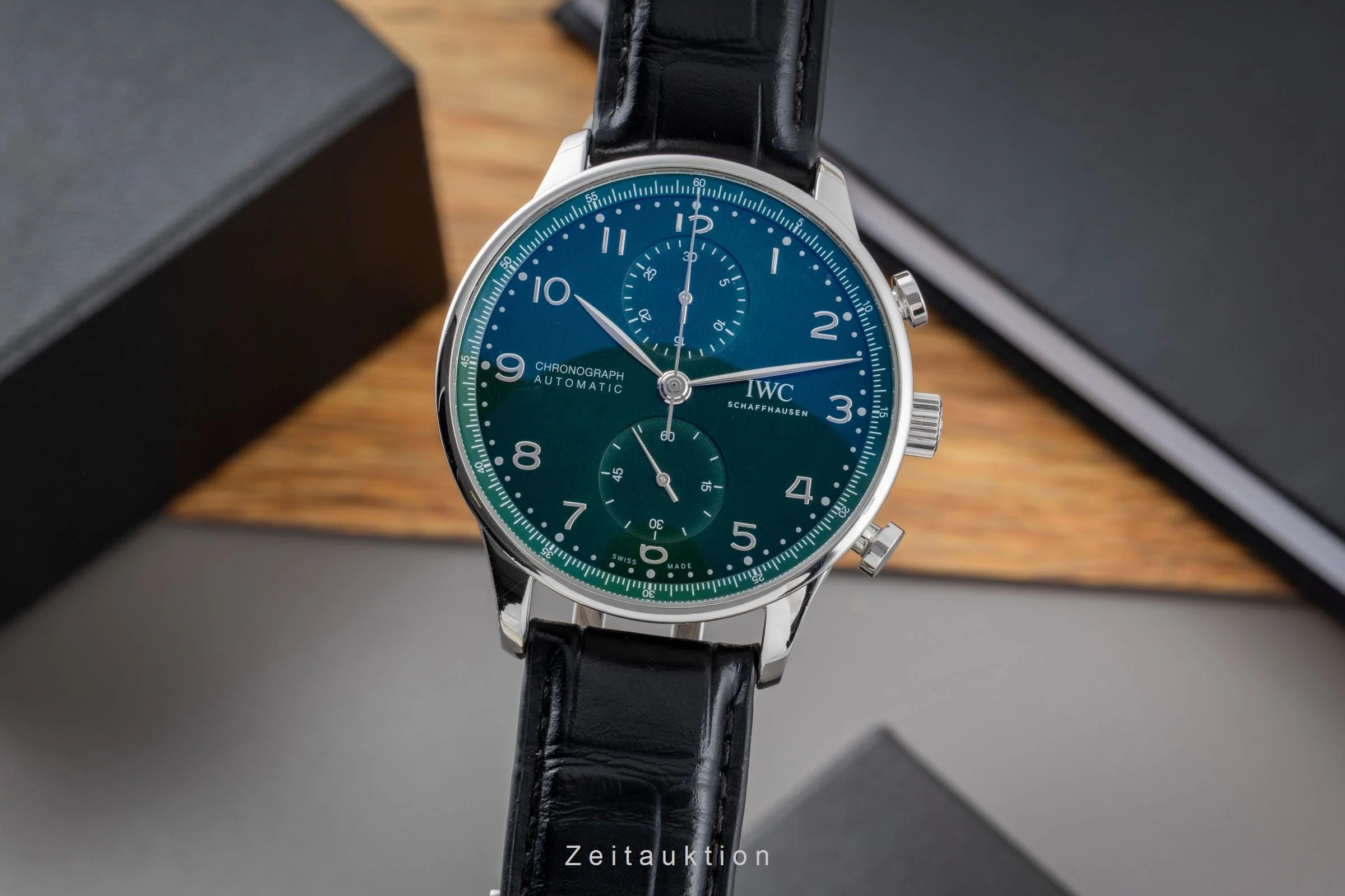 IWC Portugieser chronograph steel automatic men's watch IW371615 LP: 9100EUR  [2505475] - Image 2