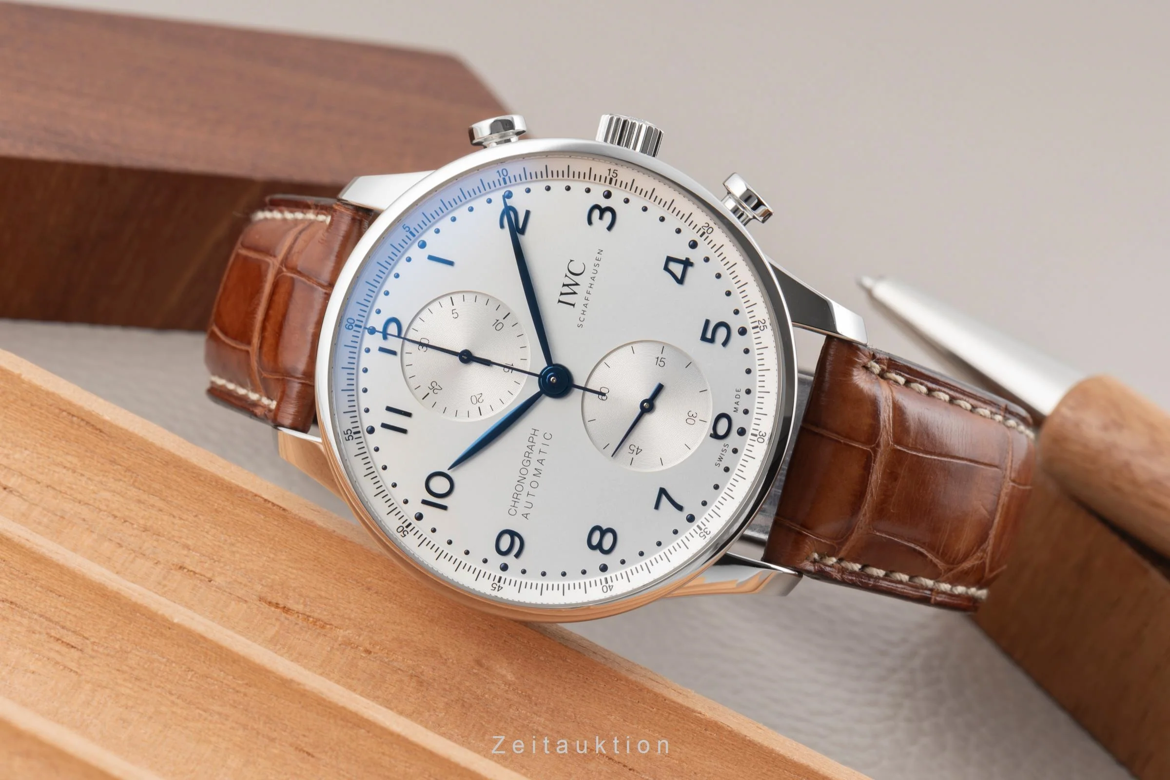 IWC Portugieser chronograph steel automatic men's watch IW371617 LP: 10100EUR  [2506629] - Image 3
