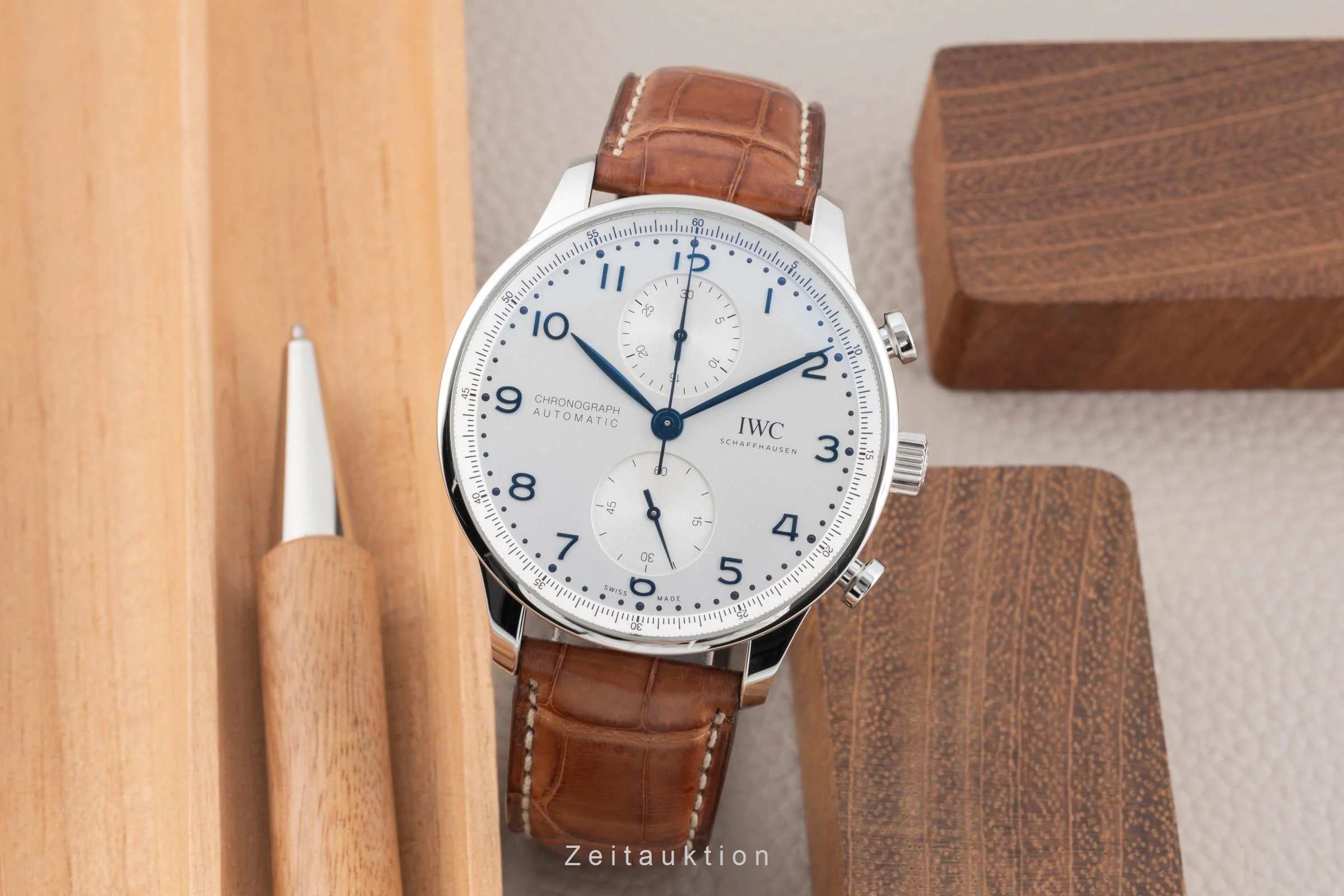 IWC Portugieser chronograph steel automatic men's watch IW371617 LP: 10100EUR  [2506629] - Image 4