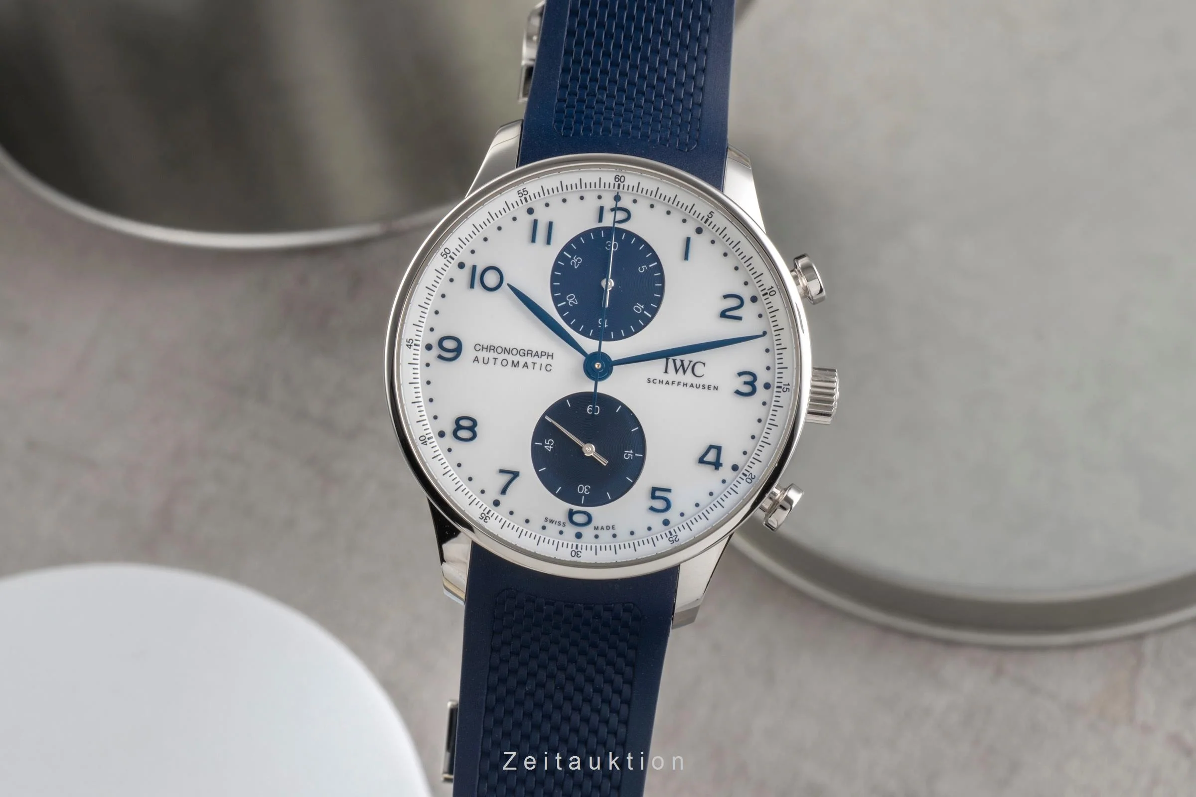 IWC Portugieser chronograph steel automatic men's watch IW371620 LP: 9100EUR  [2503630] - Image 2