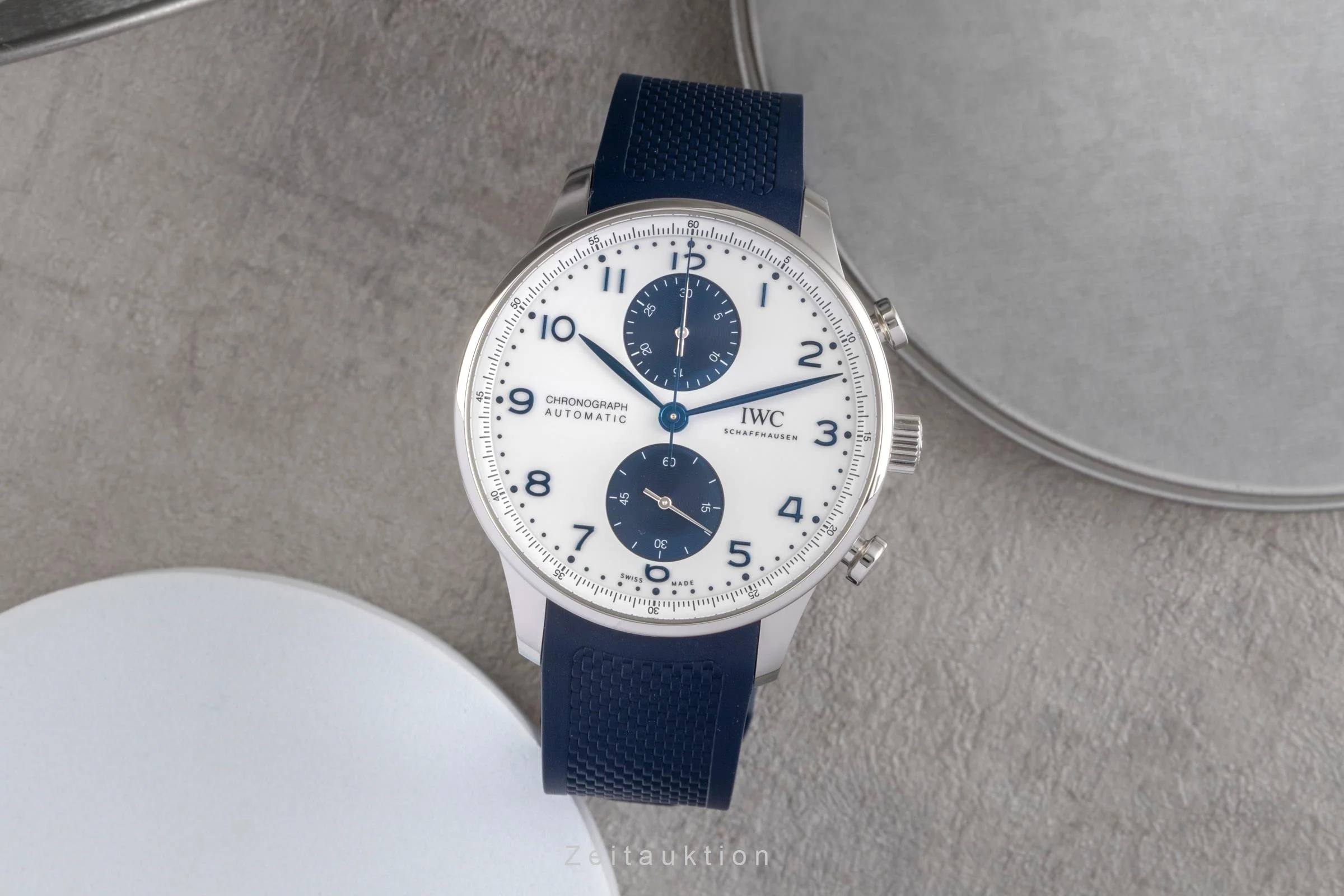 IWC Portugieser chronograph steel automatic men's watch IW371620 LP: 9100EUR  [2503630] - Image 4