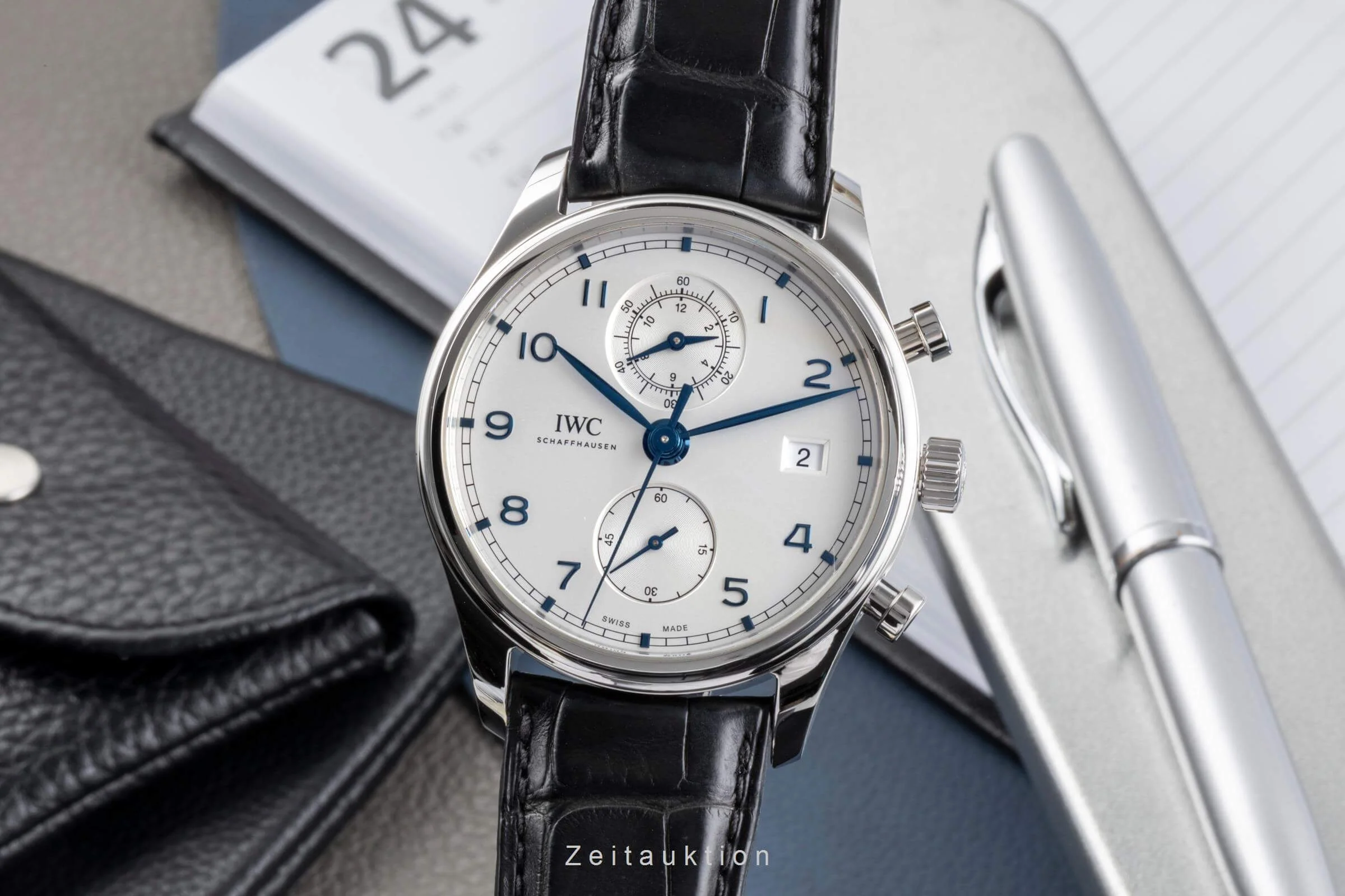 IWC Portugieser chronograph steel automatic men's watch IW390302 LP: 9100EUR  [2502264] - Image 2