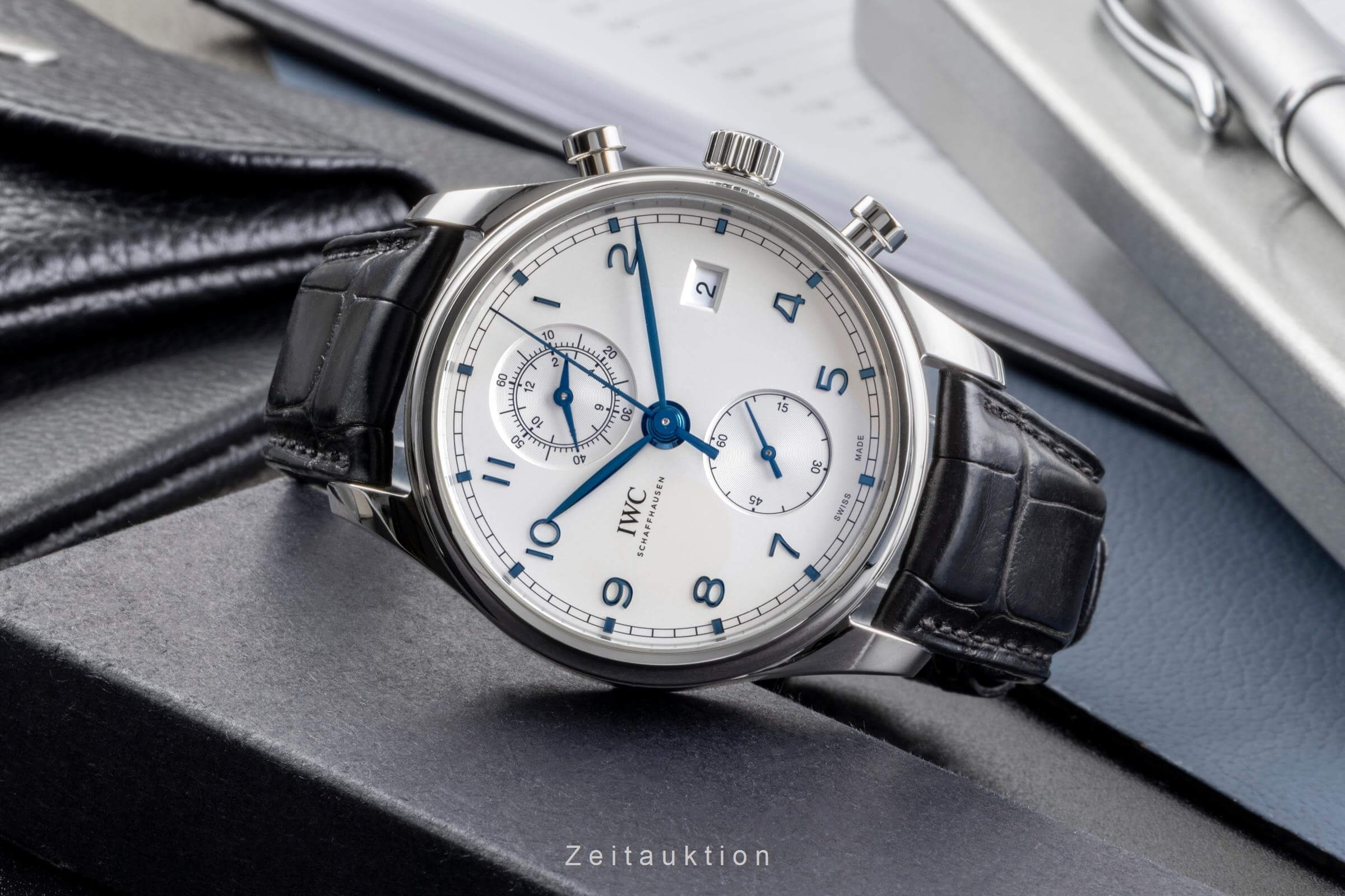 IWC Portugieser chronograph steel automatic men's watch IW390302 LP: 9100EUR  [2502264] - Image 3