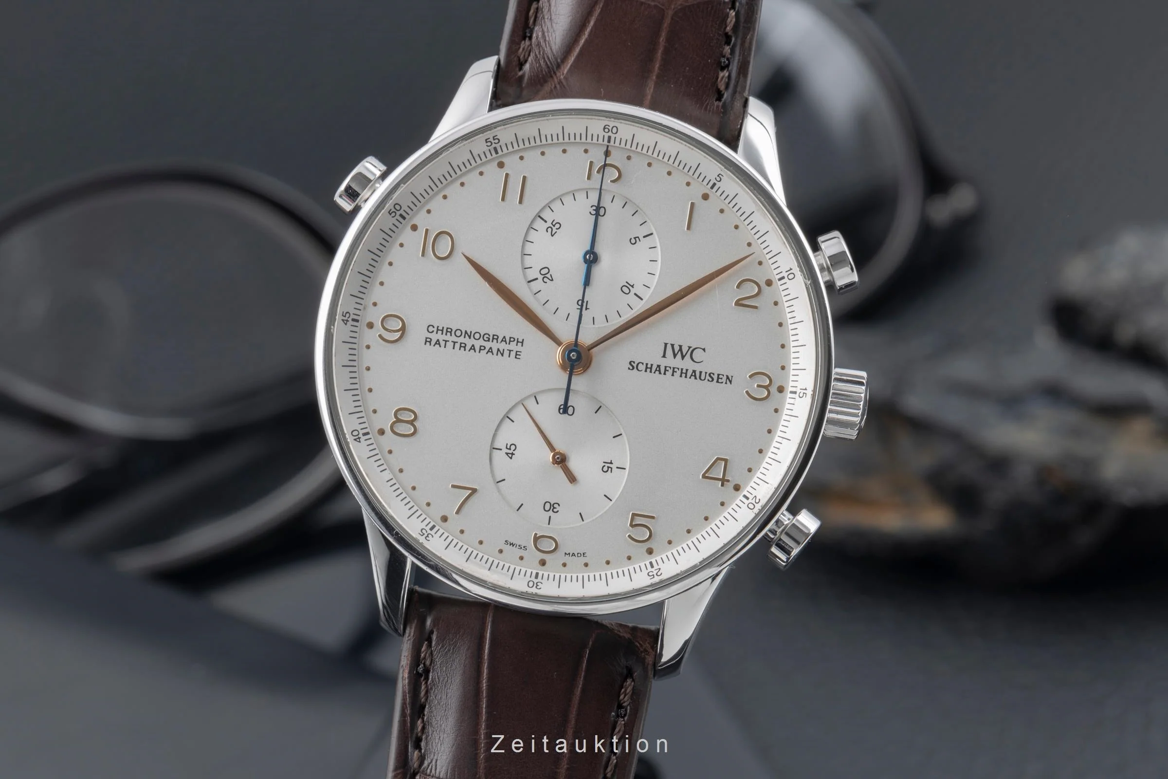 IWC Portugieser chronograph steel manual winding men's watch IW371202  [2504697] - Image 2