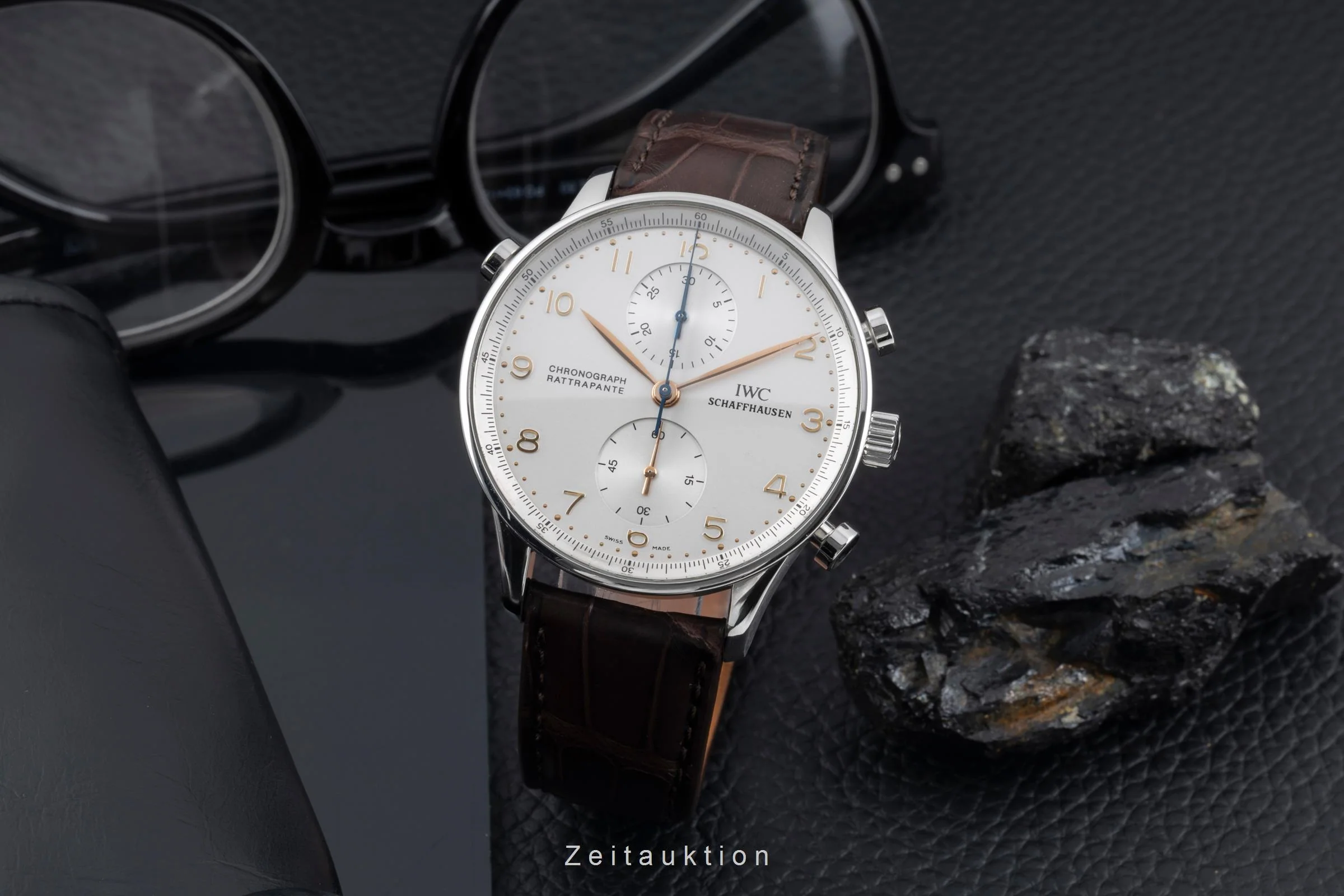 IWC Portugieser chronograph steel manual winding men's watch IW371202  [2504697] - Image 4