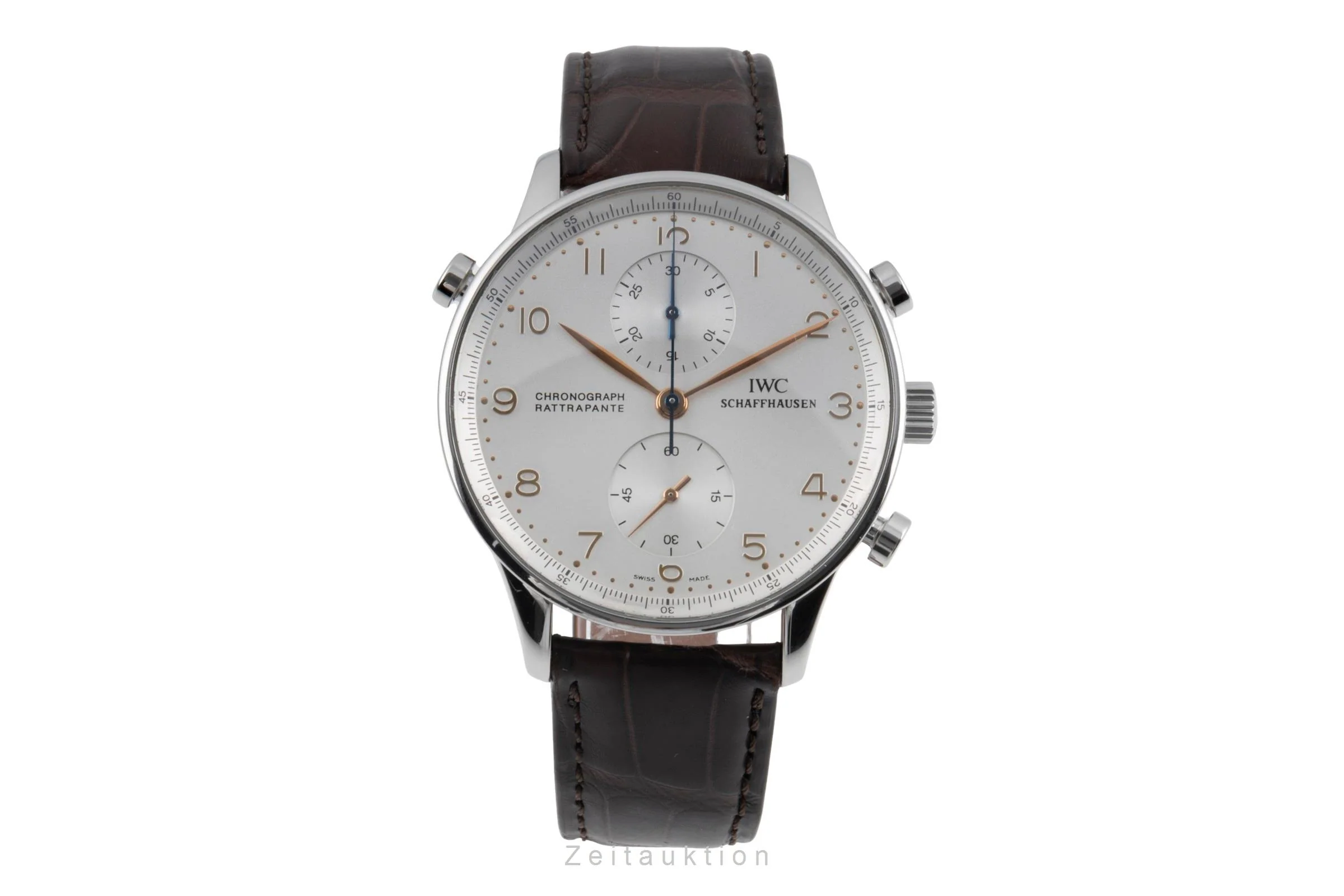 IWC Portugieser chronograph steel manual winding men's watch IW371202  [2504697] - Image 5