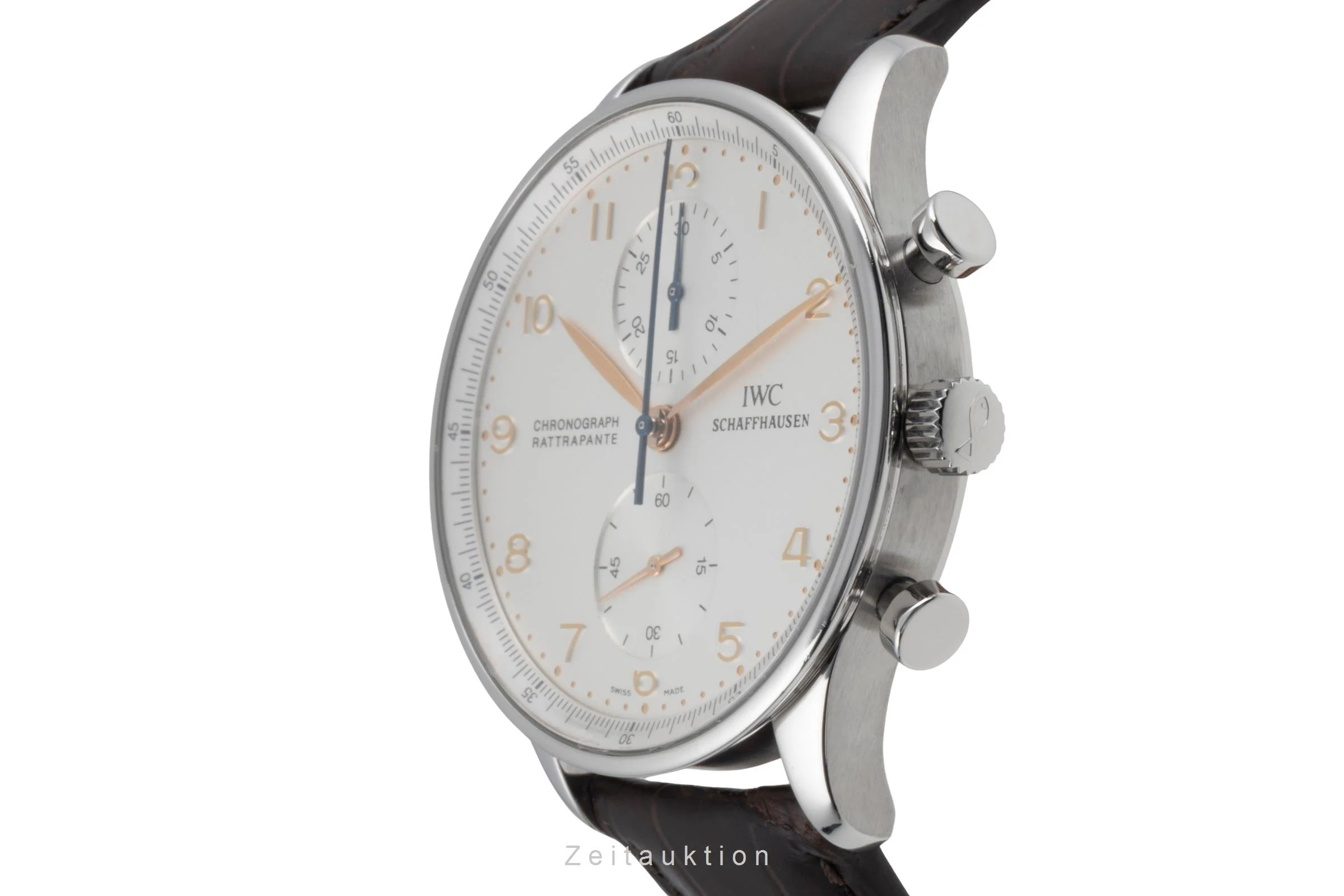 IWC Portugieser chronograph steel manual winding men's watch IW371202  [2504697] - Image 7