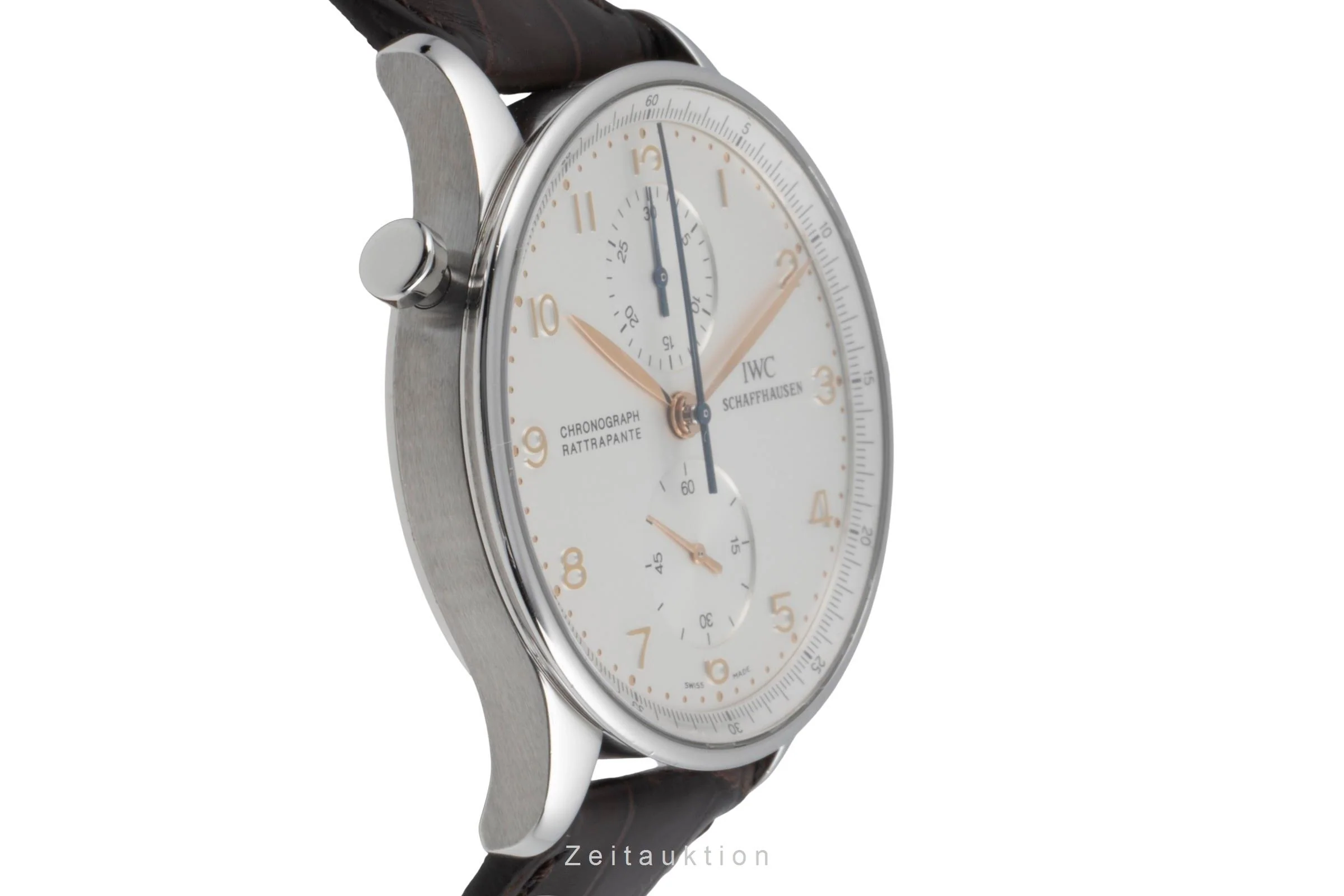 IWC Portugieser chronograph steel manual winding men's watch IW371202  [2504697] - Image 8