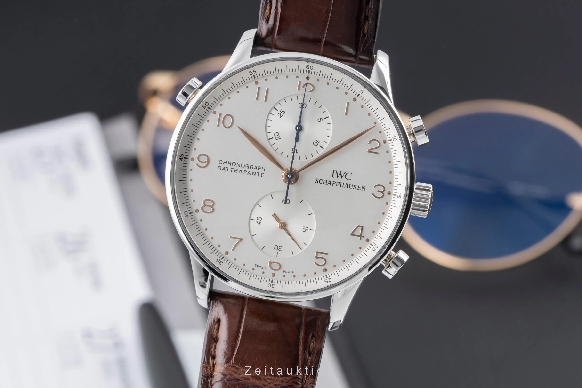IWC Portugieser chronograph steel manual winding men's watch IW371202  [2505987] - Image 2