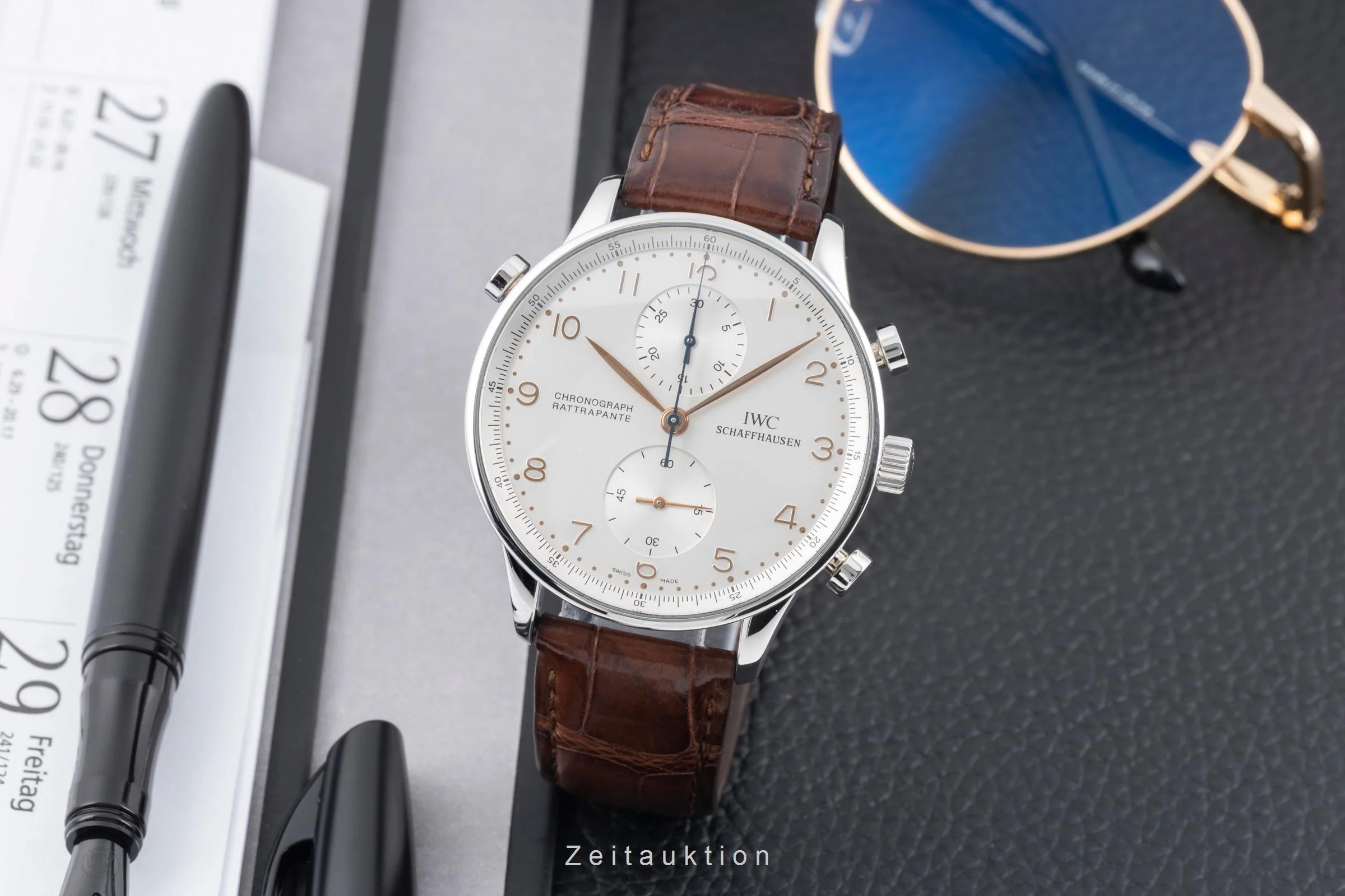 IWC Portugieser chronograph steel manual winding men's watch IW371202  [2505987] - Image 4