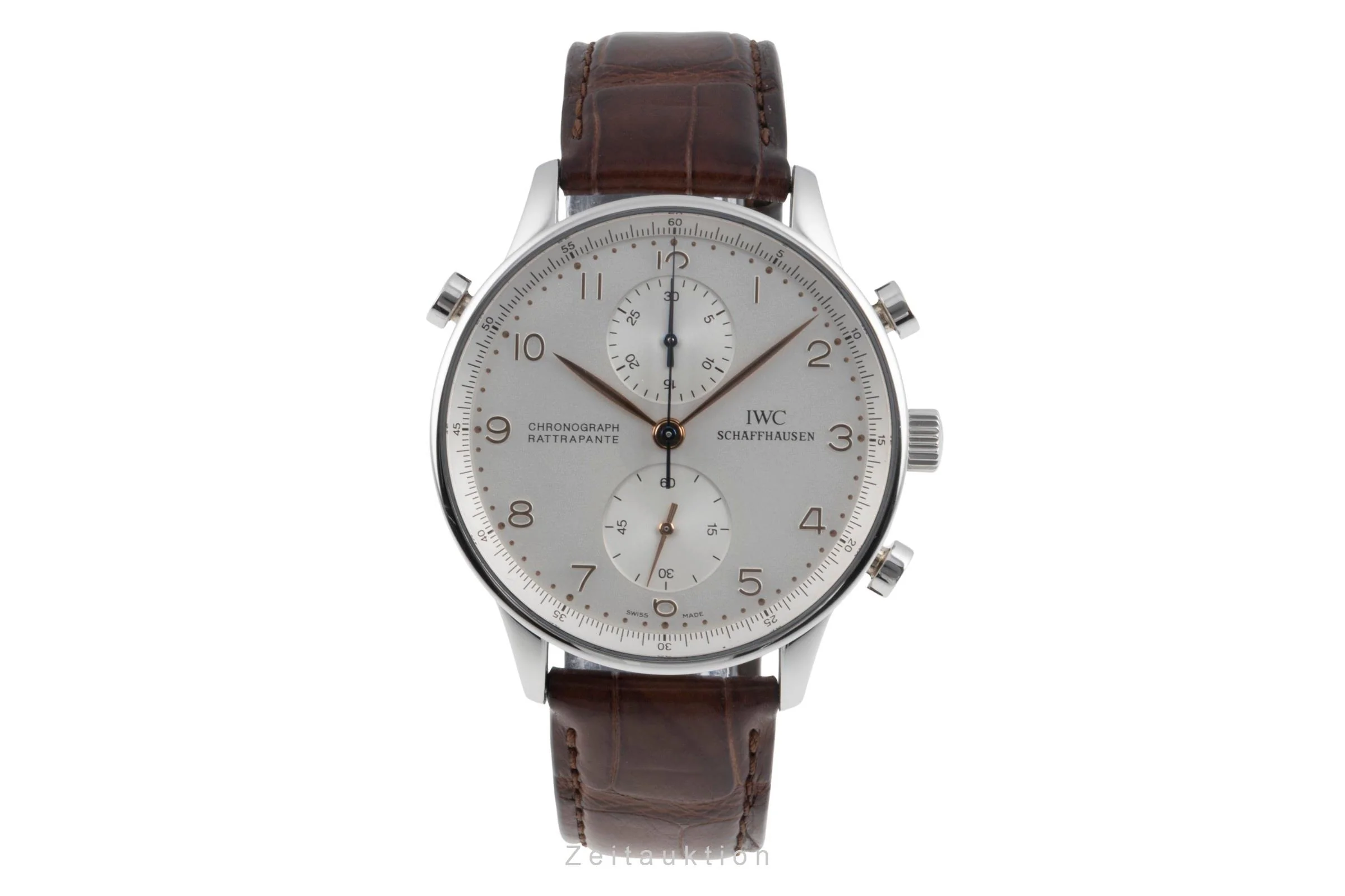 IWC Portugieser chronograph steel manual winding men's watch IW371202  [2505987] - Image 5