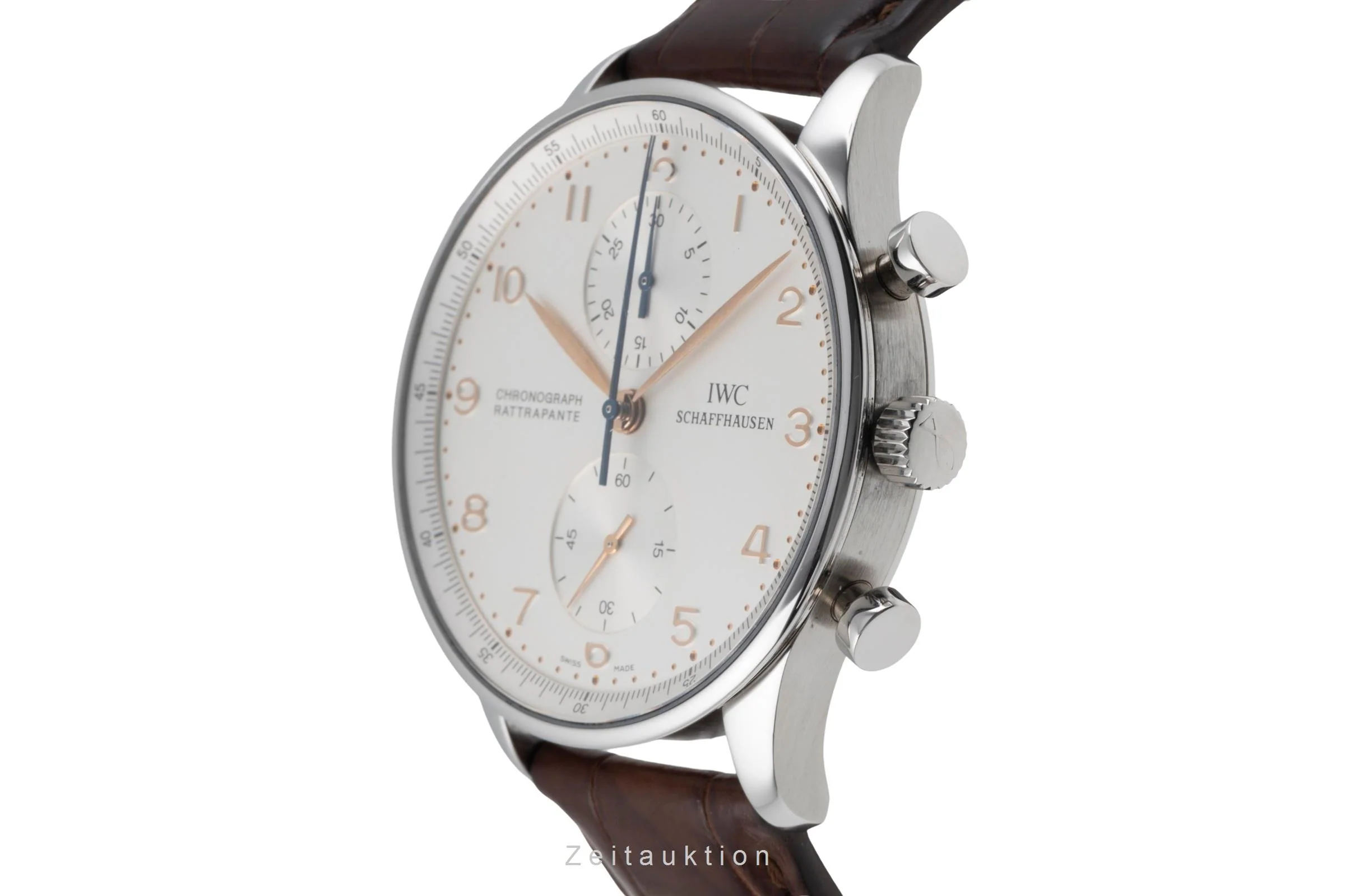 IWC Portugieser chronograph steel manual winding men's watch IW371202  [2505987] - Image 7