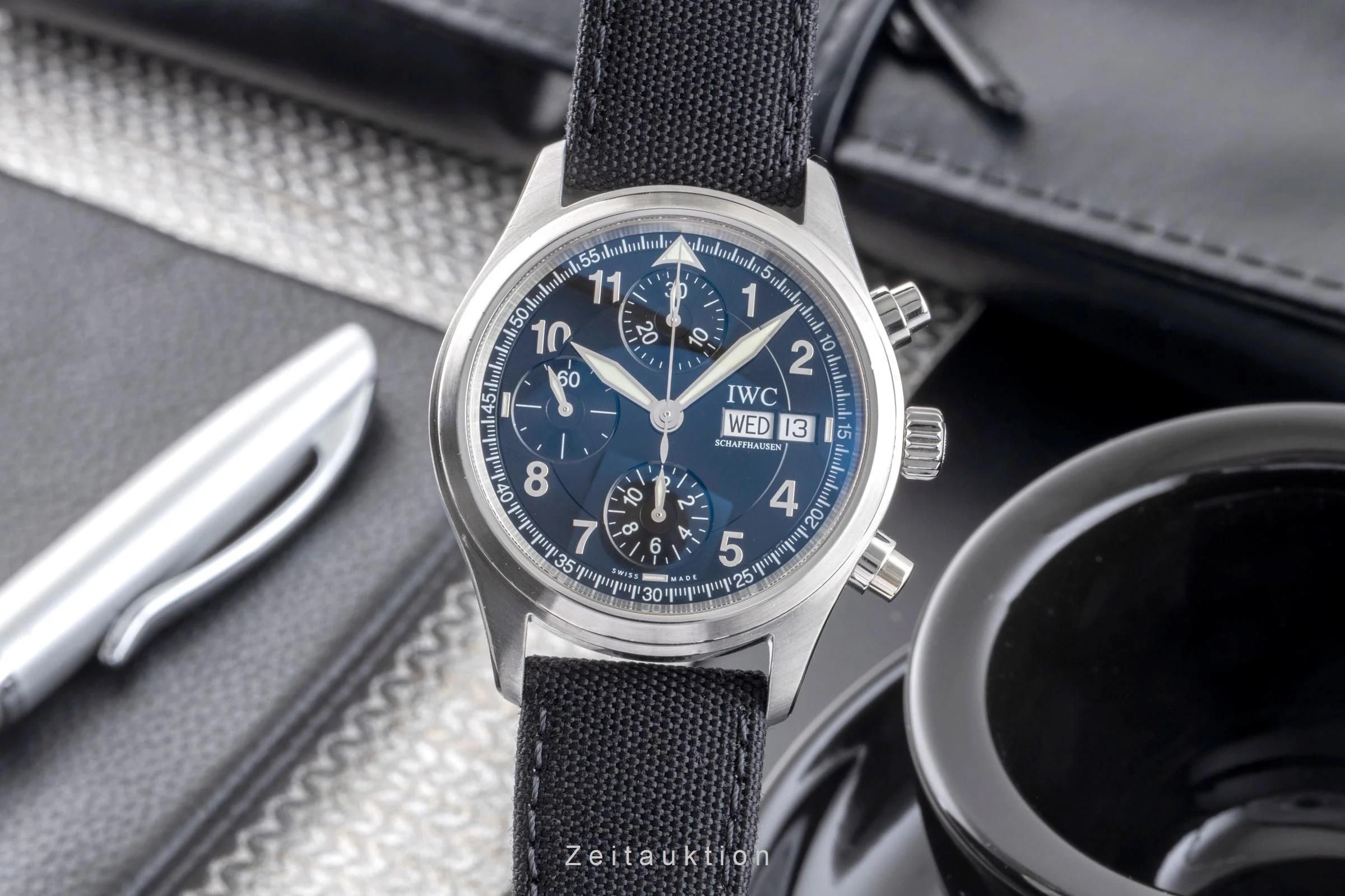 IWC Spitfire chronograph steel automatic men's watch IW370613  [2406185] - Image 2