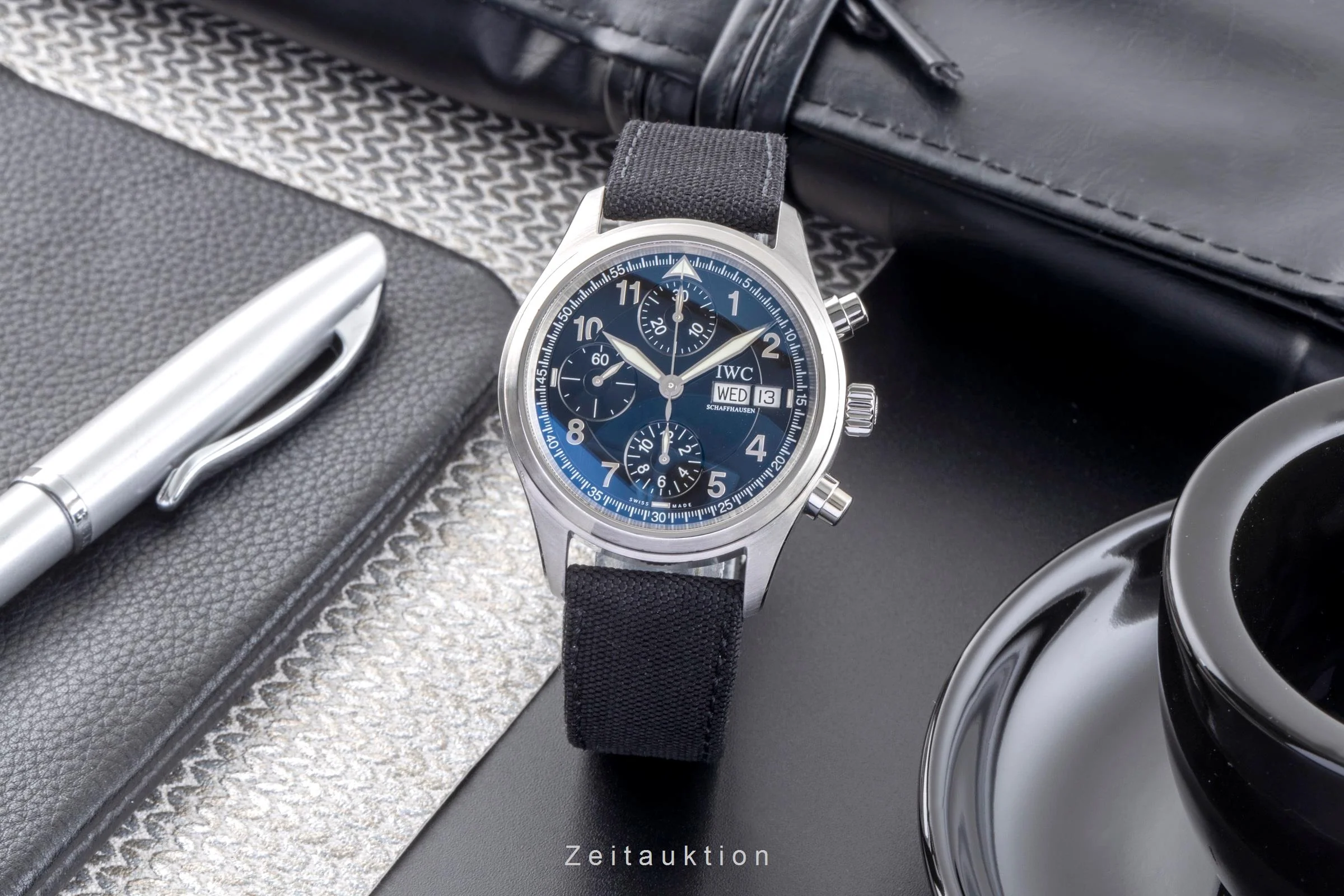 IWC Spitfire chronograph steel automatic men's watch IW370613  [2406185] - Image 4