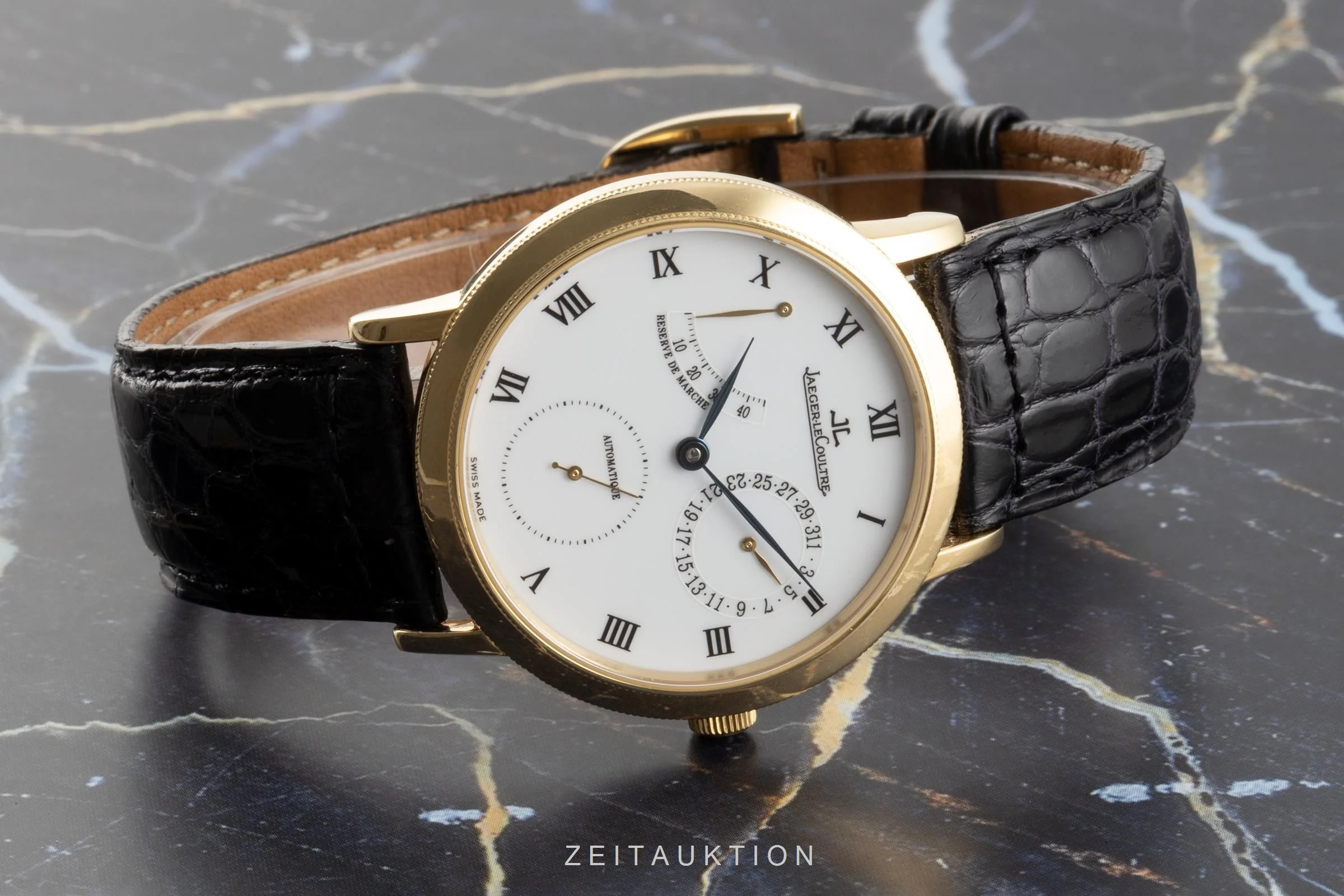 Jaeger LeCoultre Gentilhomme 18 ct gold automatic men's watch 155.1.93  [2104242] - Image 2