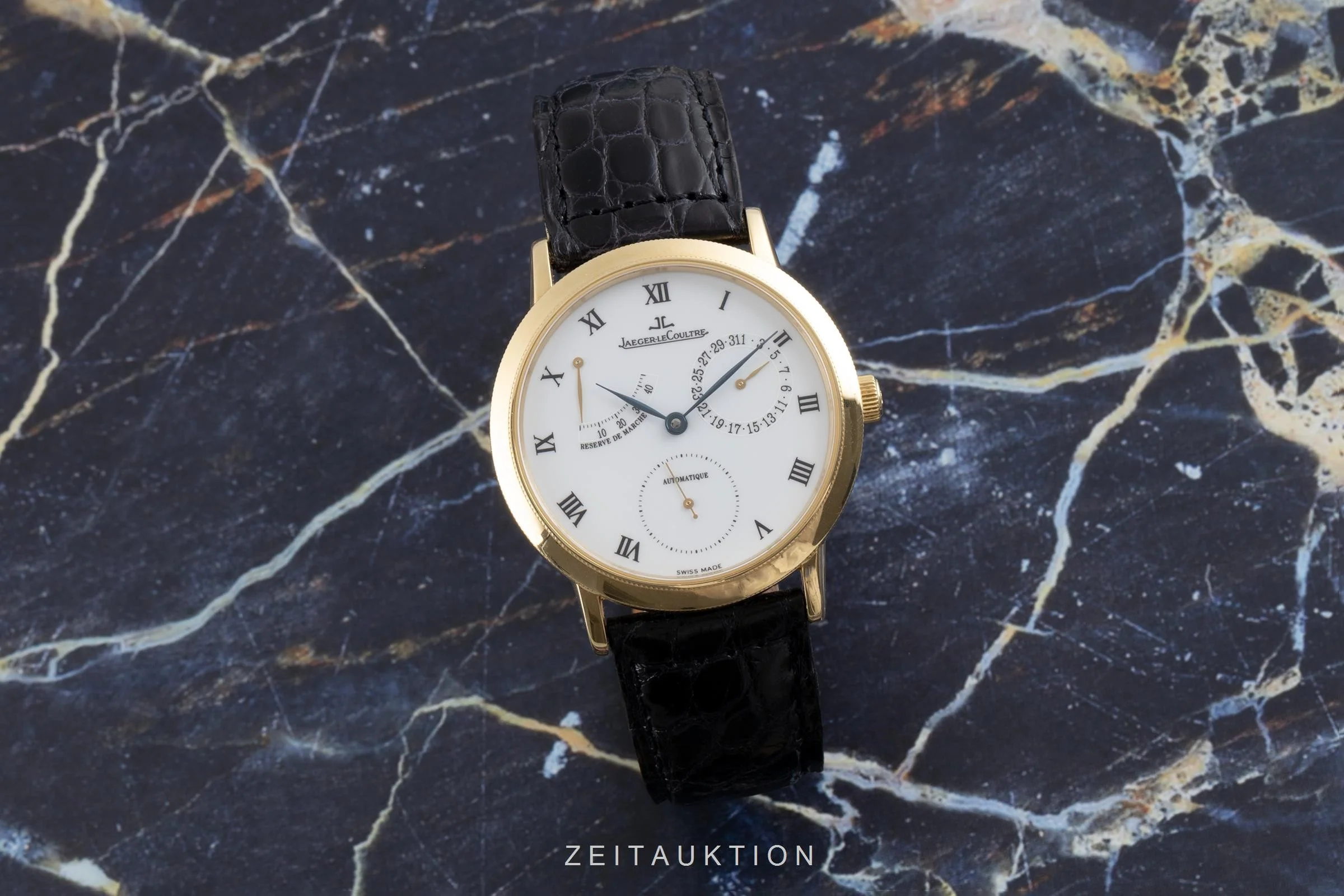 Jaeger LeCoultre Gentilhomme 18 ct gold automatic men's watch 155.1.93  [2104242] - Image 3