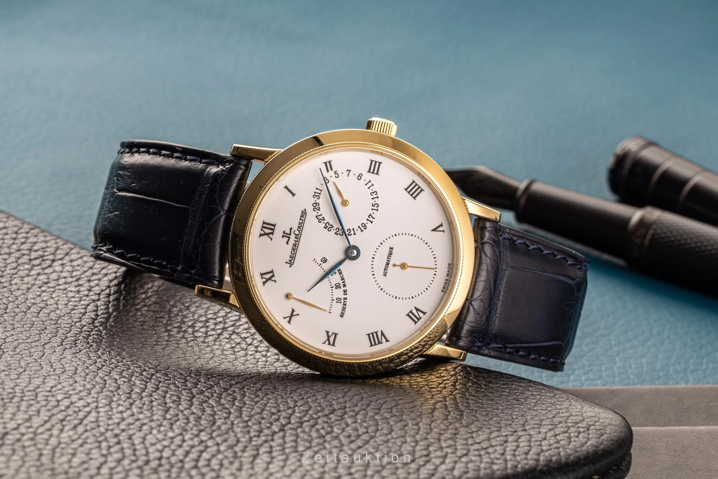 Jaeger LeCoultre Gentilhomme 18 ct gold automatic men's watch 155.1.93  [2205109] - Image 2