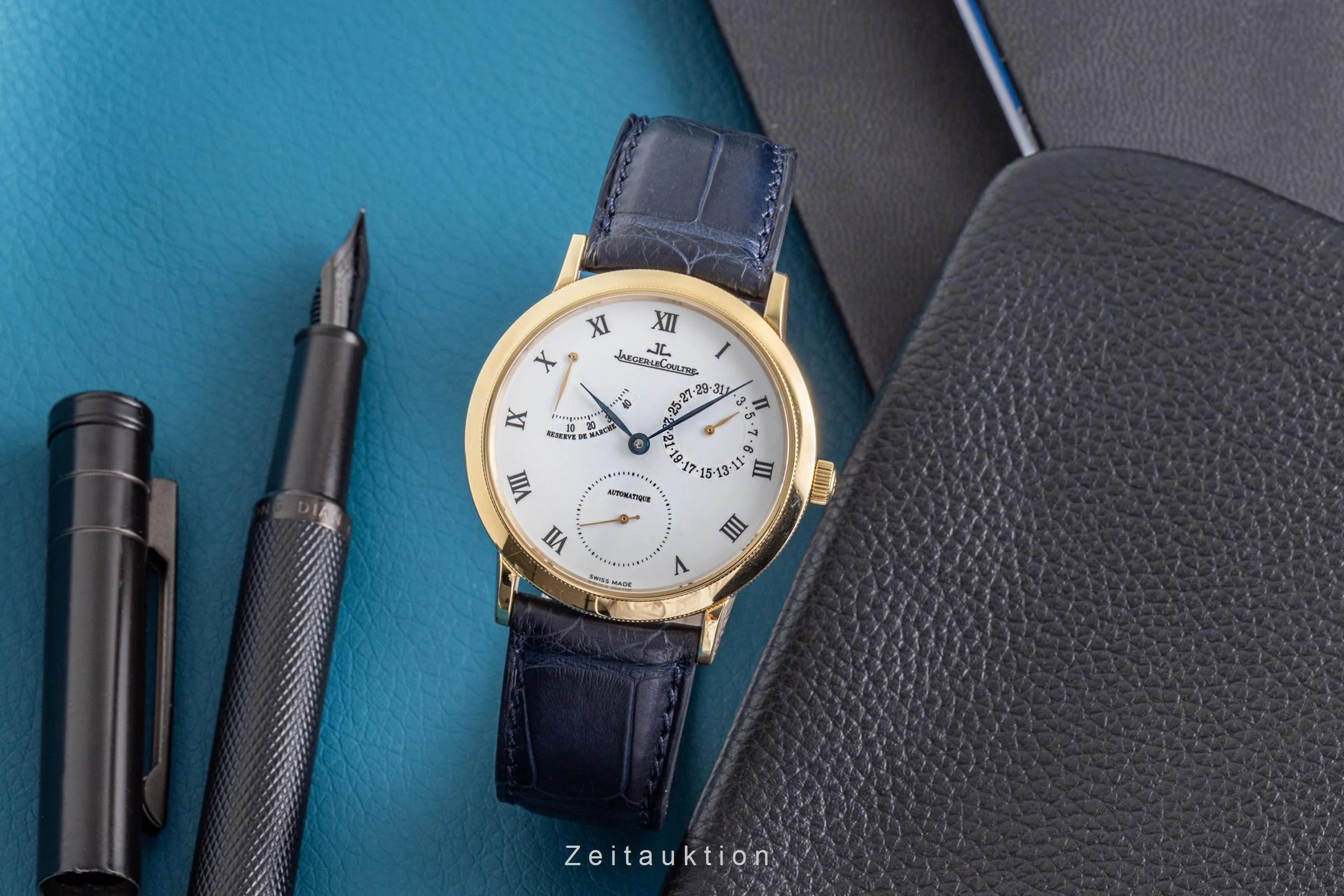 Jaeger LeCoultre Gentilhomme 18 ct gold automatic men's watch 155.1.93  [2205109] - Image 3