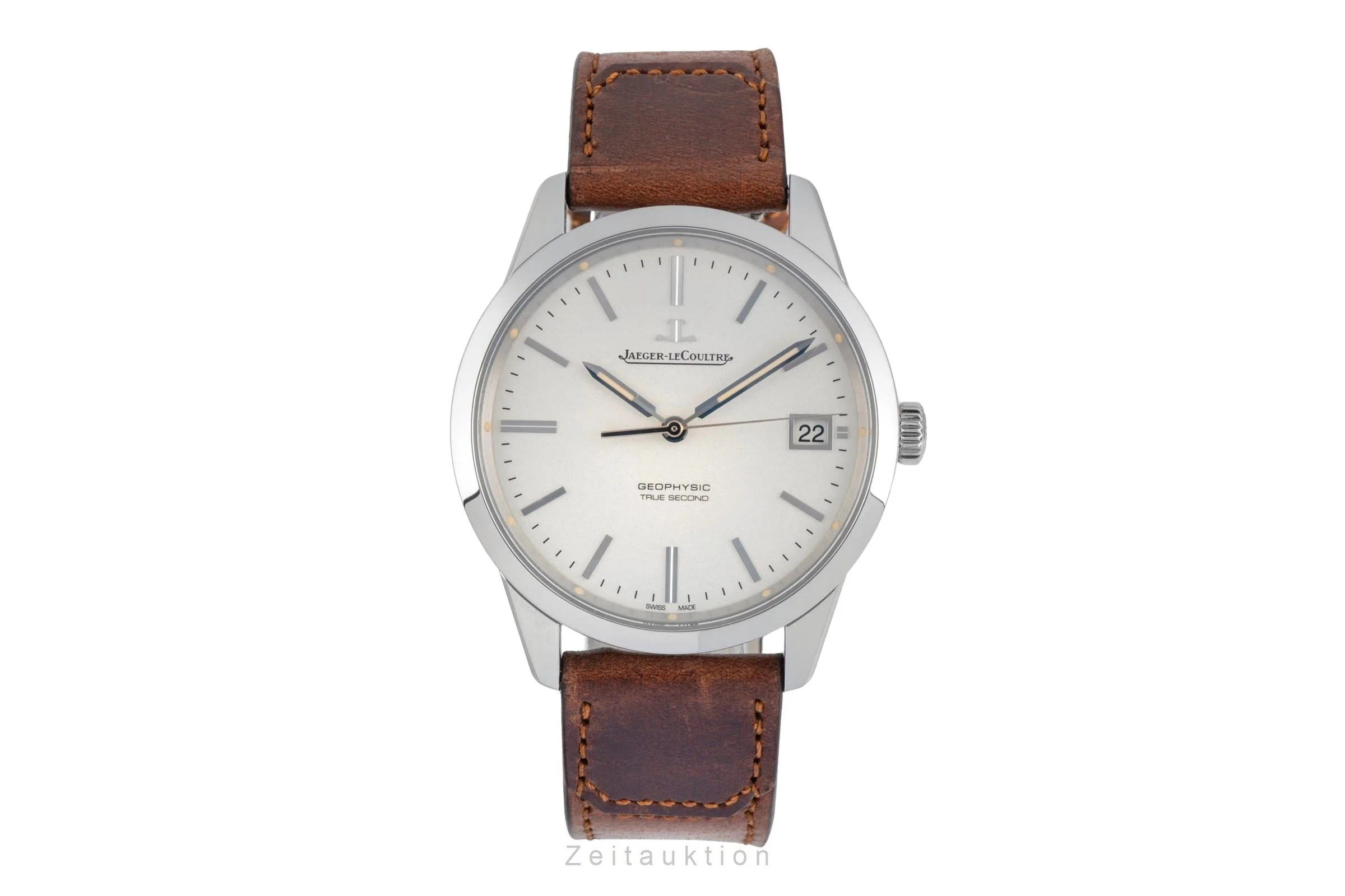 Jaeger LeCoultre Geophysic steel automatic men's watch Q8018420 501.8.T0.S  [2507390] - Image 5