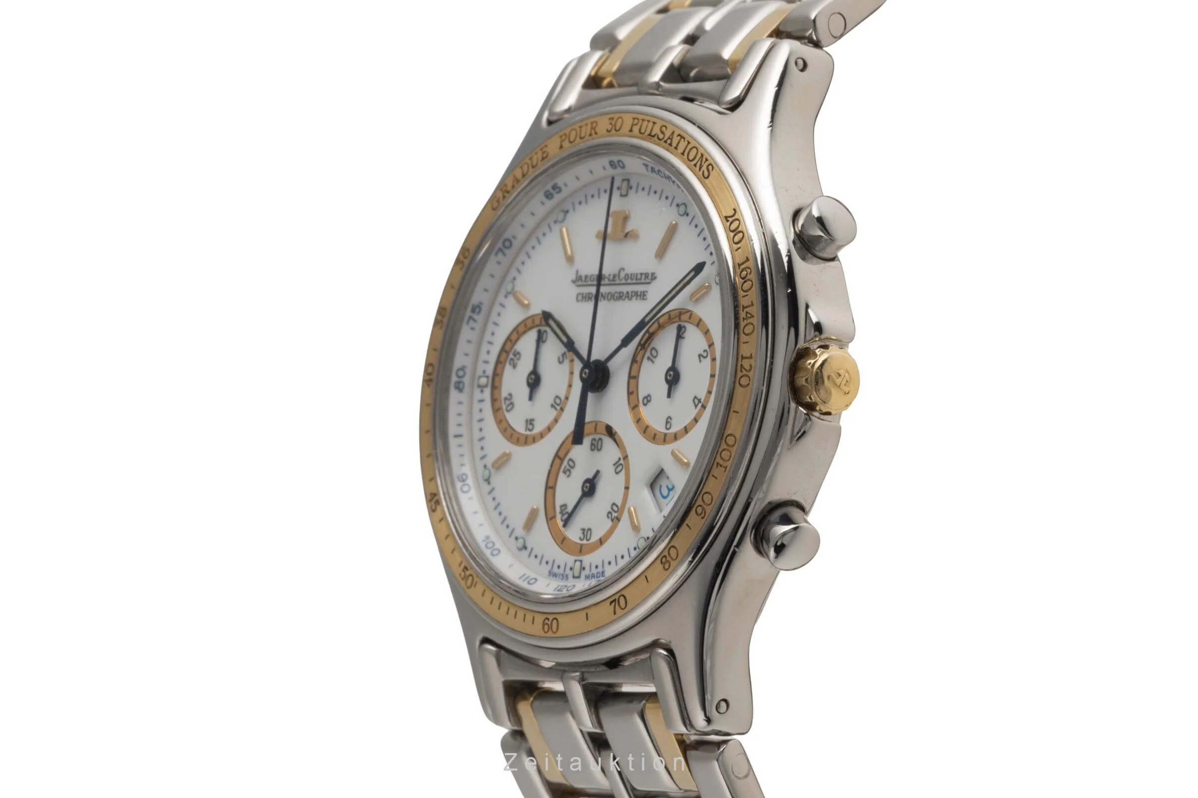 Jaeger LeCoultre Heraion chronograph steel / gold quartz men's watch 115.5.31  [2501290] - Image 7